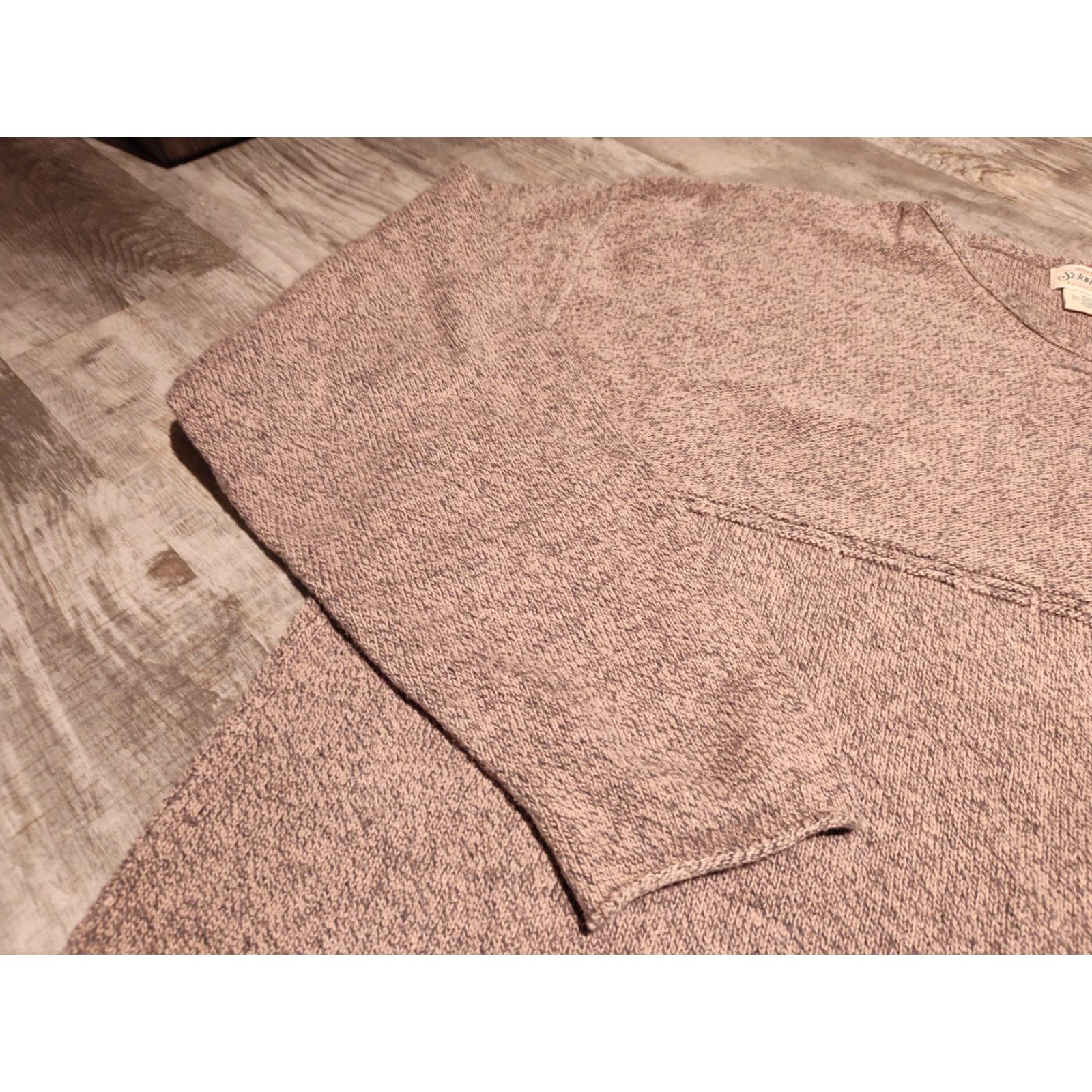 Vintage VINTAGE St. John's Bay Knit Sweater Mens XXL Beige 90s USA Made Crew Neck Raw Hem Lightweight/Heavyweight Knit Pullover (All Seasons) Regular Fit Size US XXL / EU 58 / 5 - 5 Thumbnail