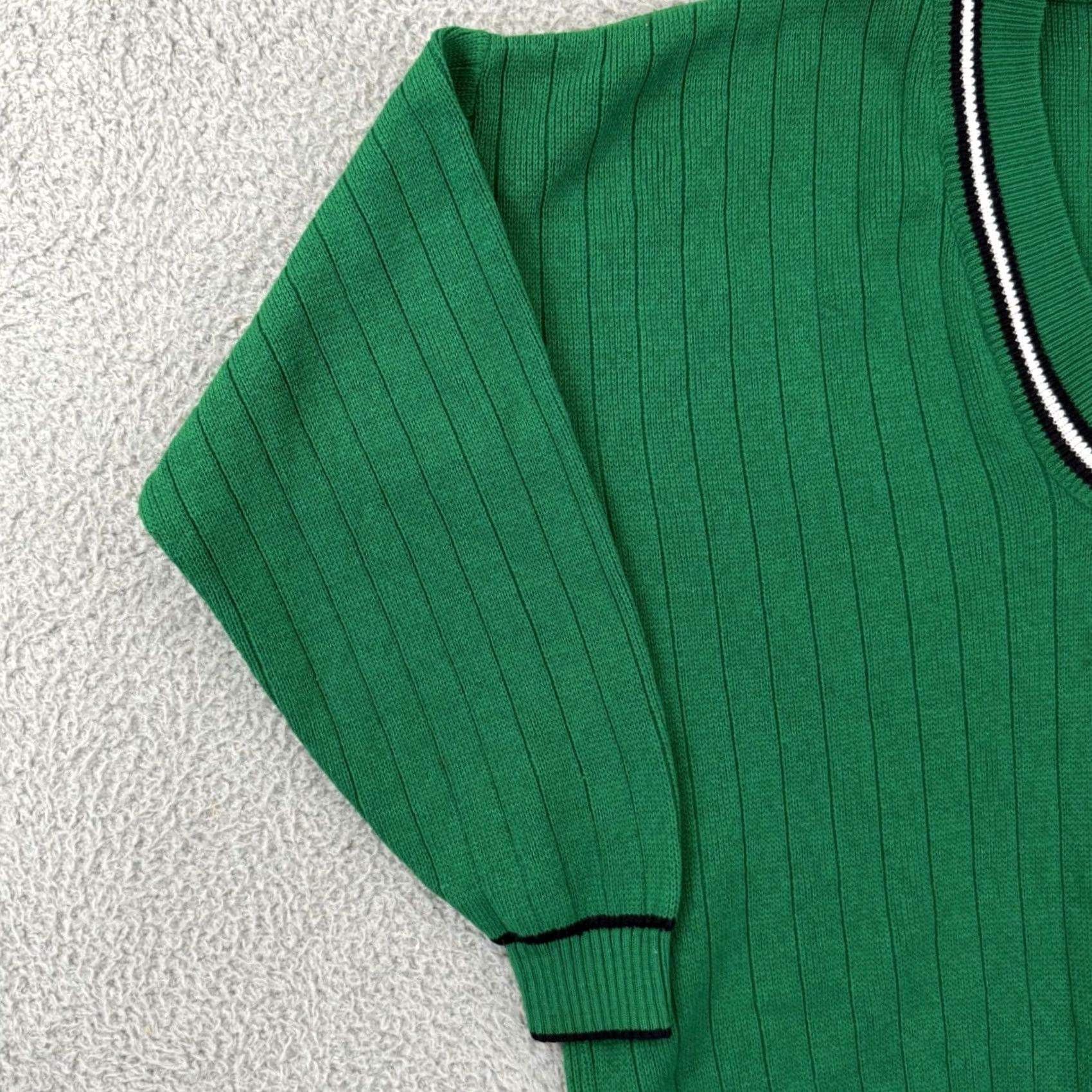 Vintage VINTAGE Country Collection Sweater Mens XL Green Ireland Knit V Neck Academia Preppy Pullover Crew Neck Size US XL / EU 56 / 4 - 4 Thumbnail