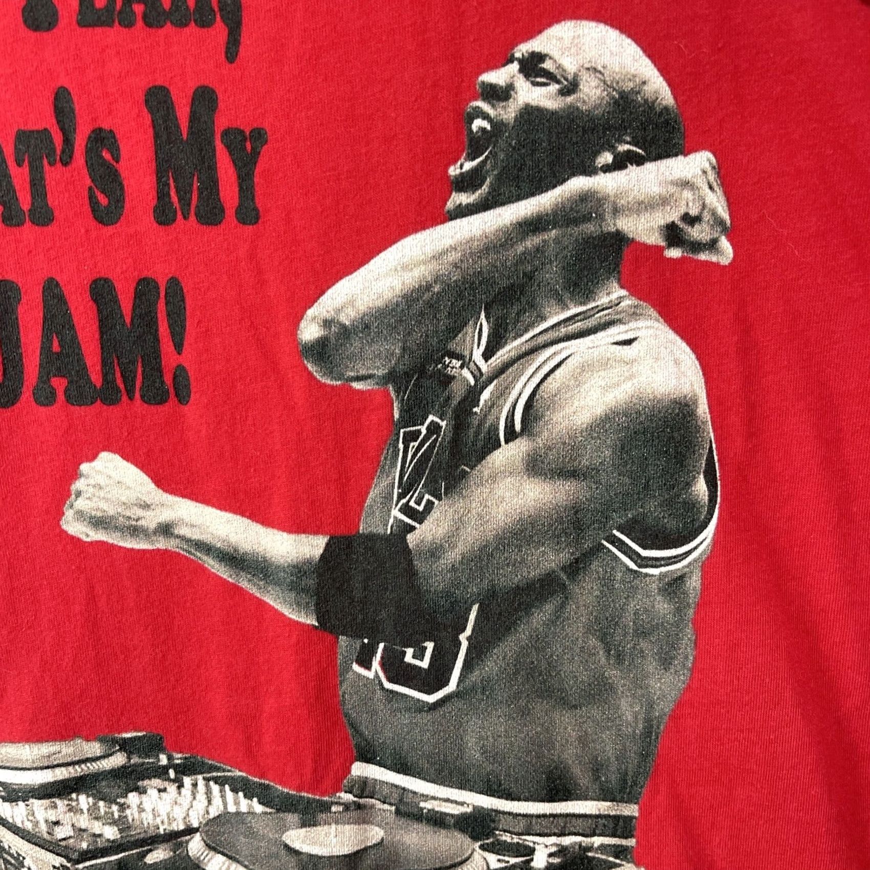 Vintage Canvas MJ ‘Oh Yeah, That’s My Jam!’ Graphic T-shirt Adult L Red Cotton Logo Crew Neck Short Sleeve Men Shirt Graphic Tee 90s Size US L / EU 52-54 / 3 - 6 Thumbnail