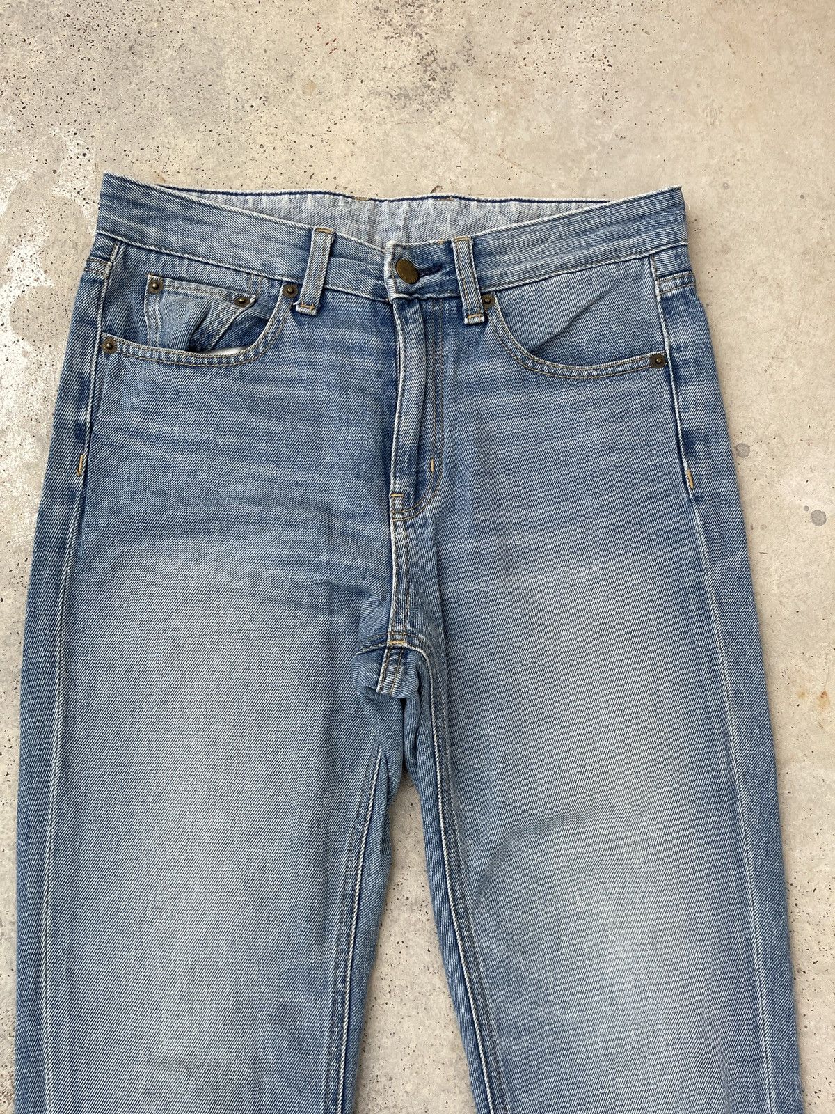 Japanese Brand × Junya Watanabe Vintage Japanese Brand Faded Blue Jeans Denim Size US 30 / EU 46 - 2 Thumbnail