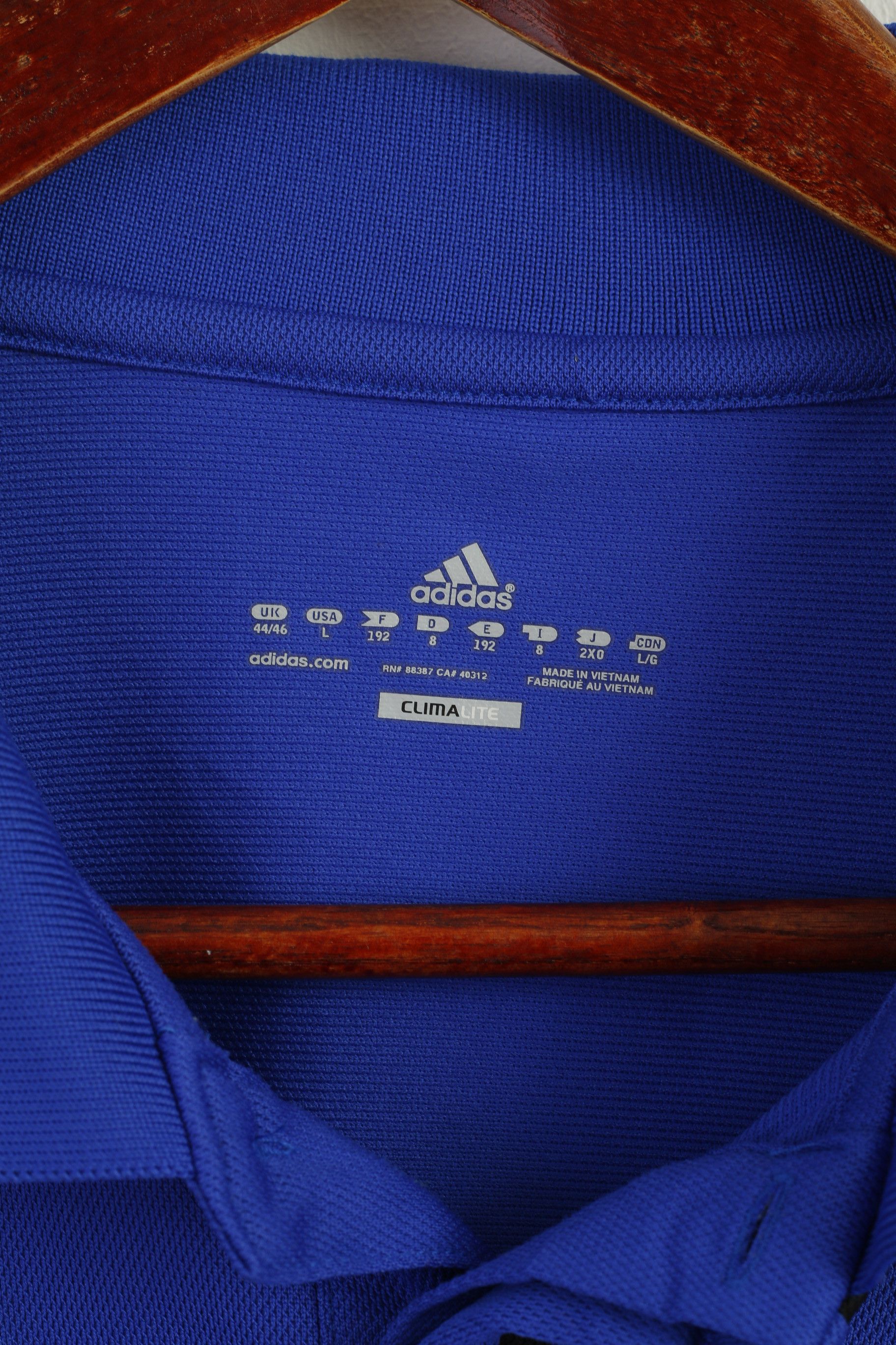 Adidas Adidas Men L Polo Shirt Blue West Bromwich Albion 7921 Size US L / EU 52-54 / 3 - 3 Thumbnail