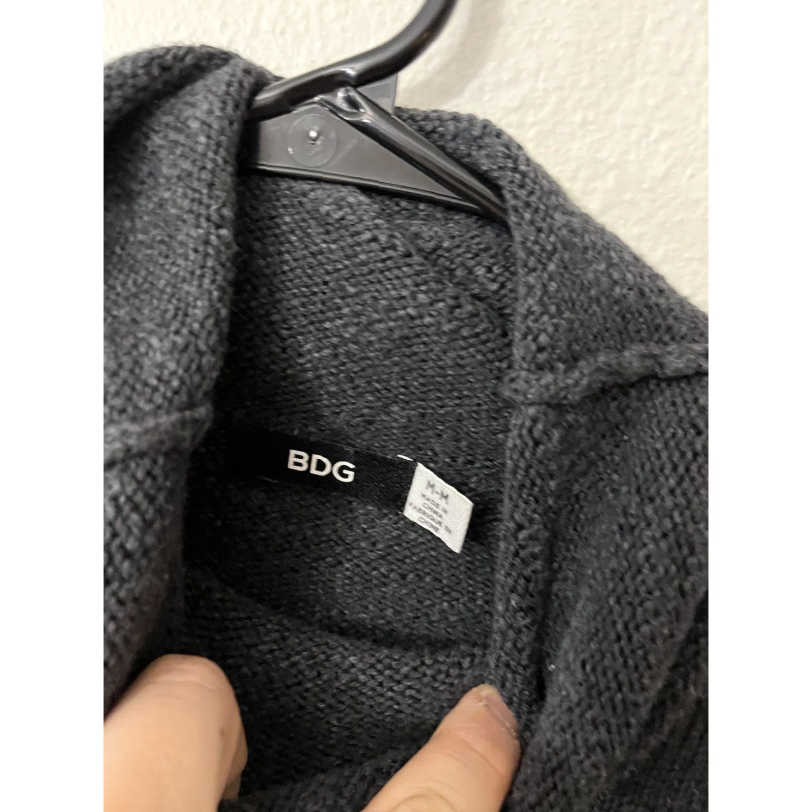 Bdg BDG Womens Turtleneck Sweater Dress Short Dark Gray Size M Size M / US 6-8 / IT 42-44 - 2 Thumbnail