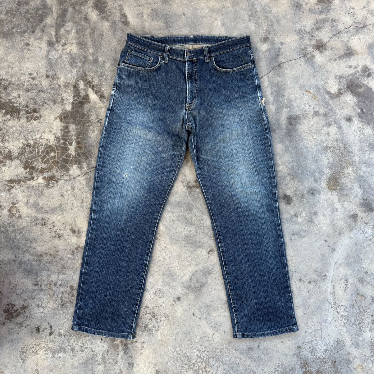 Edwin × Jean × Vintage VINTAGE EDWIN FADED JEAN RIPPED DENIM PANTS Size US 35 - 1 Thumbnail