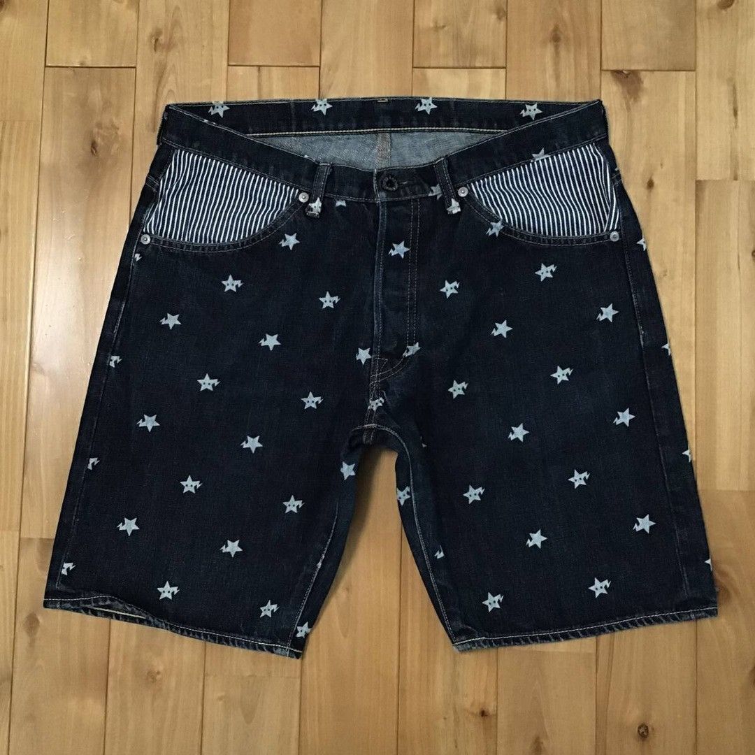 Bape BAPE STA Denim Shorts a bathing ape star BAPESTA ★size M Size US 32 / EU 48 - 2 Thumbnail