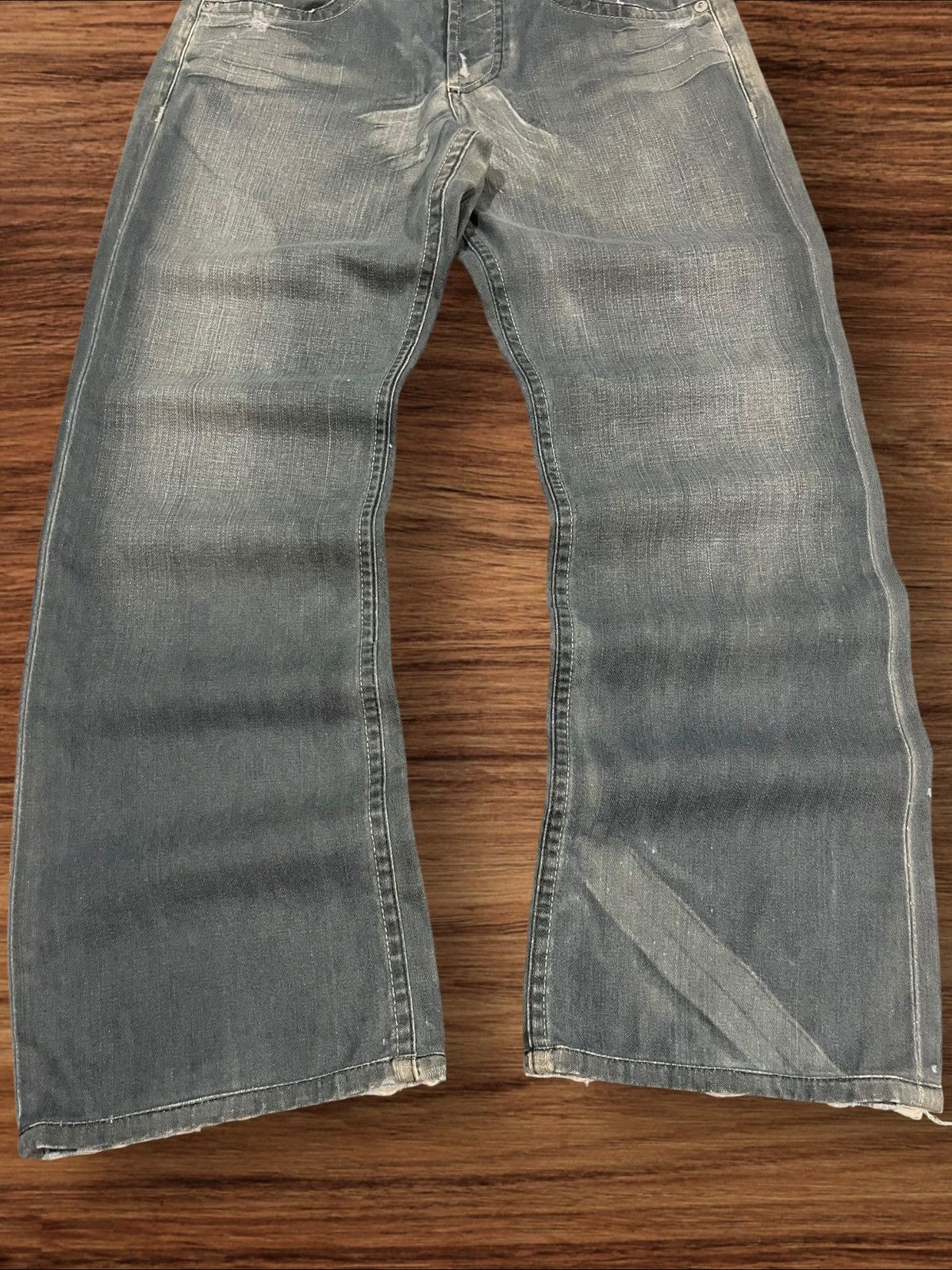 Armani Exchange Armani Exchange Powell Indigo Button Fly Loose Fit Jeans Size US 31 - 11 Thumbnail