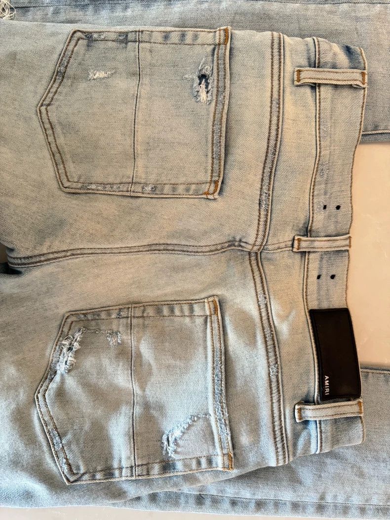 Amiri Amiri Rainbow Hole Jeans Size US 29 - 6 Thumbnail