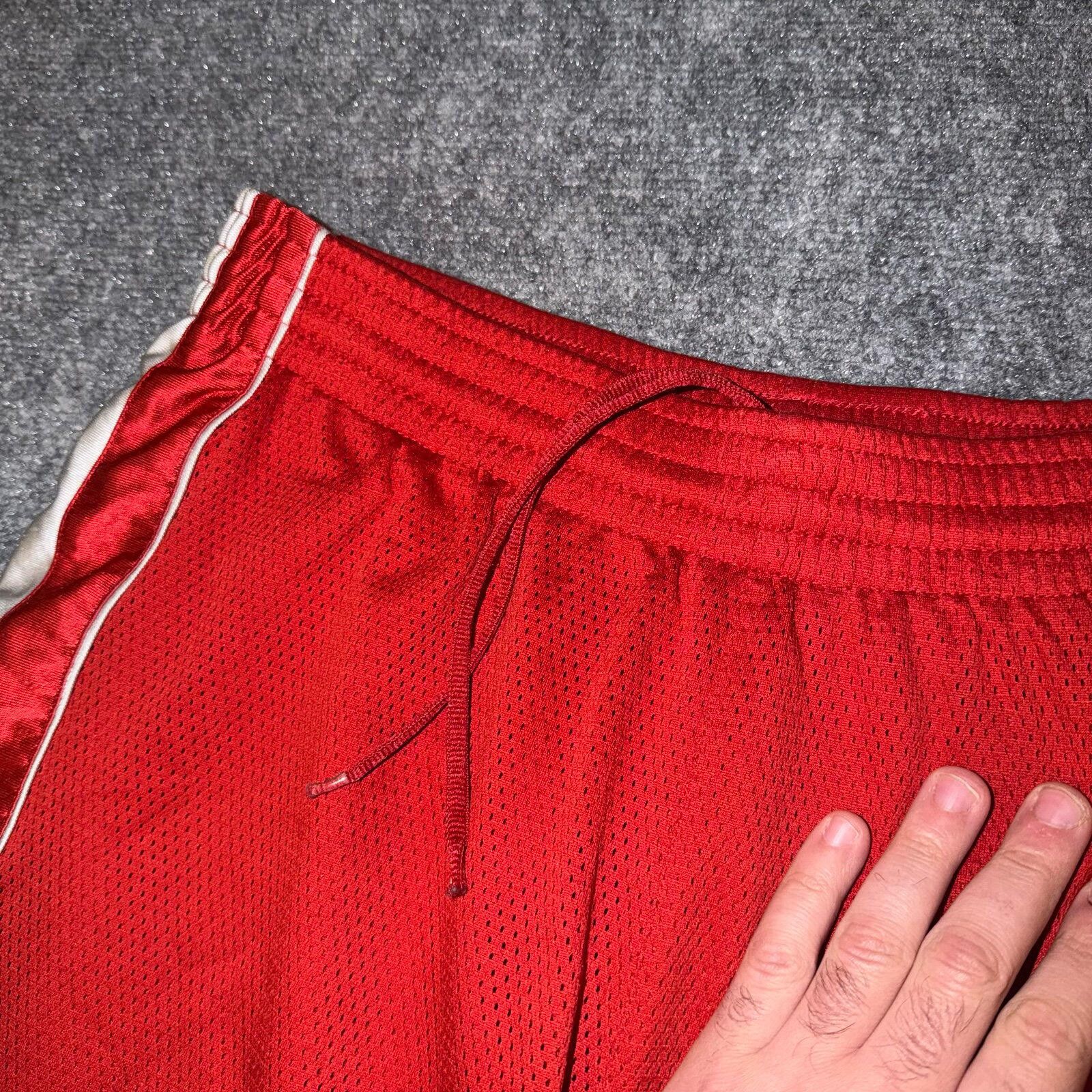 Nike Nike Grey Tag Red Dazzle Baggy Hoop Shorts Mens MD Vtg y2k Size US 32 / EU 48 - 2 Thumbnail
