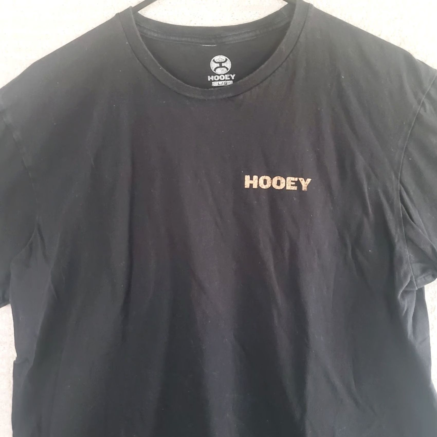 Vintage Hooey Tee Shirt Men's L Black Front & Back Graphic Print Cotton Logo T-Shirt Size US L / EU 52-54 / 3 - 2 Thumbnail