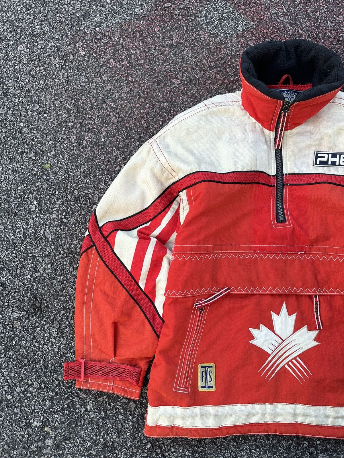 Vintage 👹Vintage Phoenix Canada Ski Federation Pullover Jacket Size US L / EU 52-54 / 3 - 4 Thumbnail
