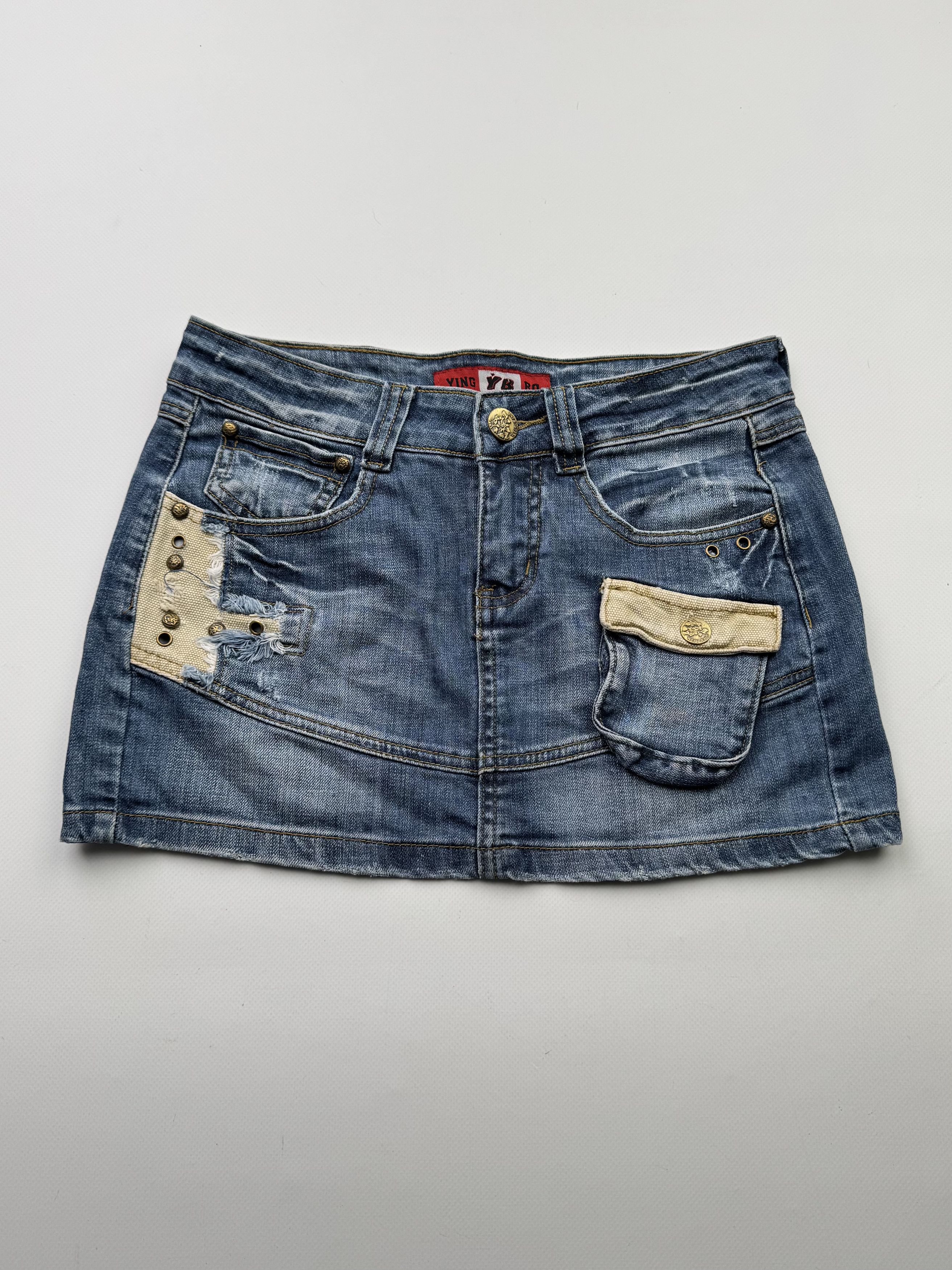 If Six Was Nine Vintage Mini Skirt B708(V376)E2 Size 27" / US 4 / IT 40 - 1 Thumbnail