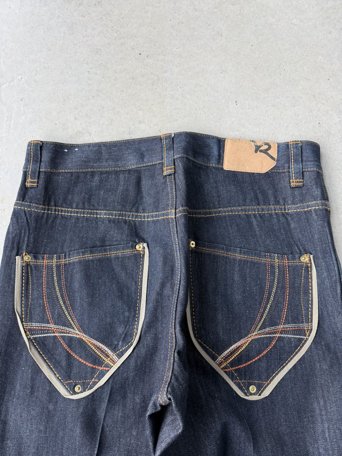 Rocawear Vintage Y2K Rocawear Embroidered Dark Wash Baggy Denim Jeans Size US 36 / EU 52 - 3 Thumbnail