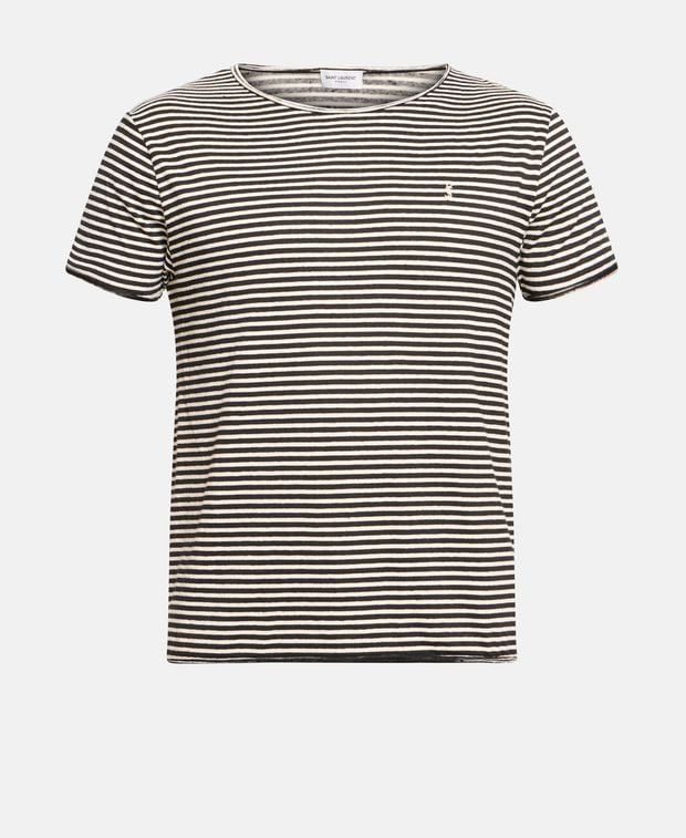 Linen-blend t-shirt