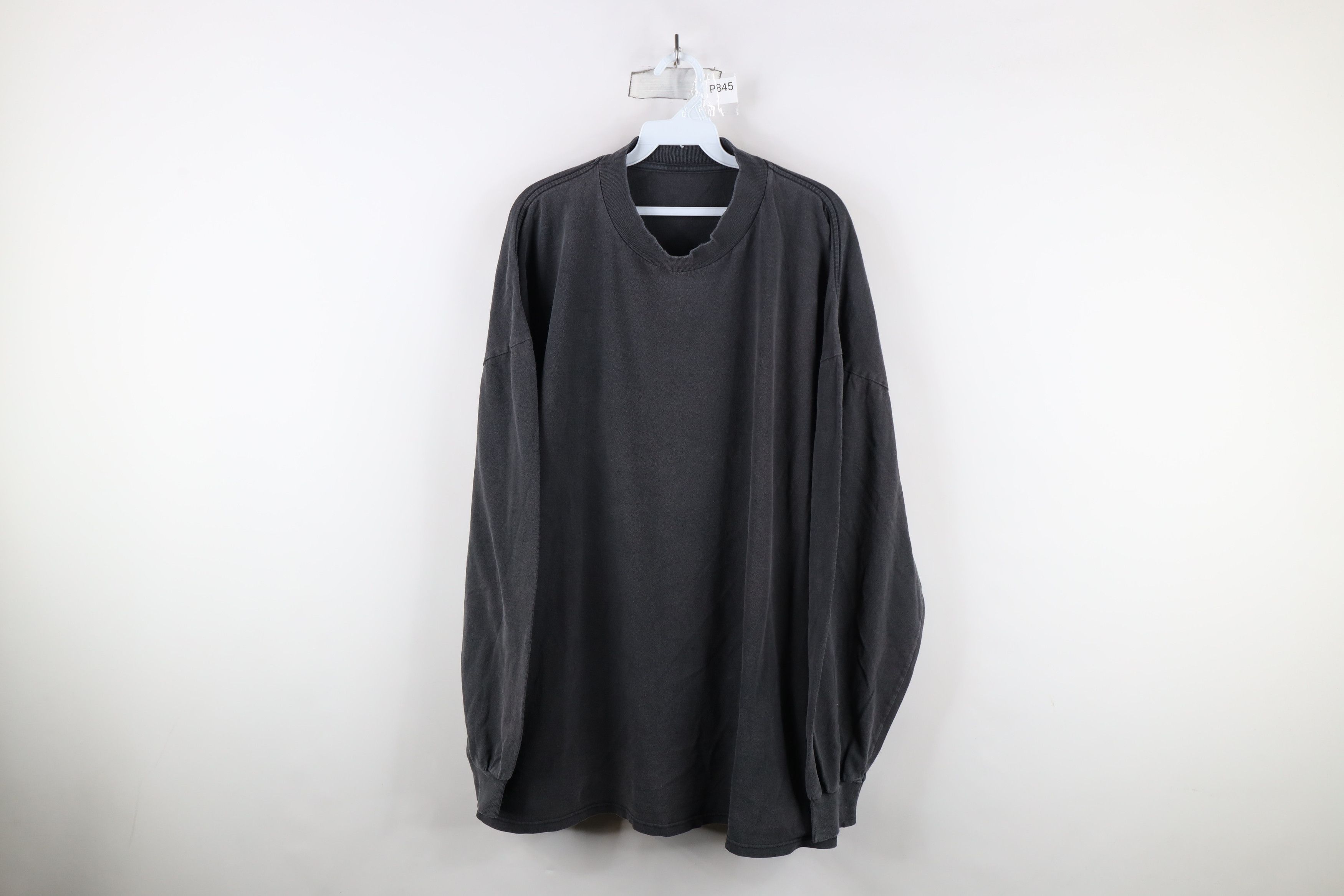 Vintage Vintage 90s Union Made Long Sleeve T-Shirt Gray USA Cotton Size US XXL / EU 58 / 5 - 1 Thumbnail