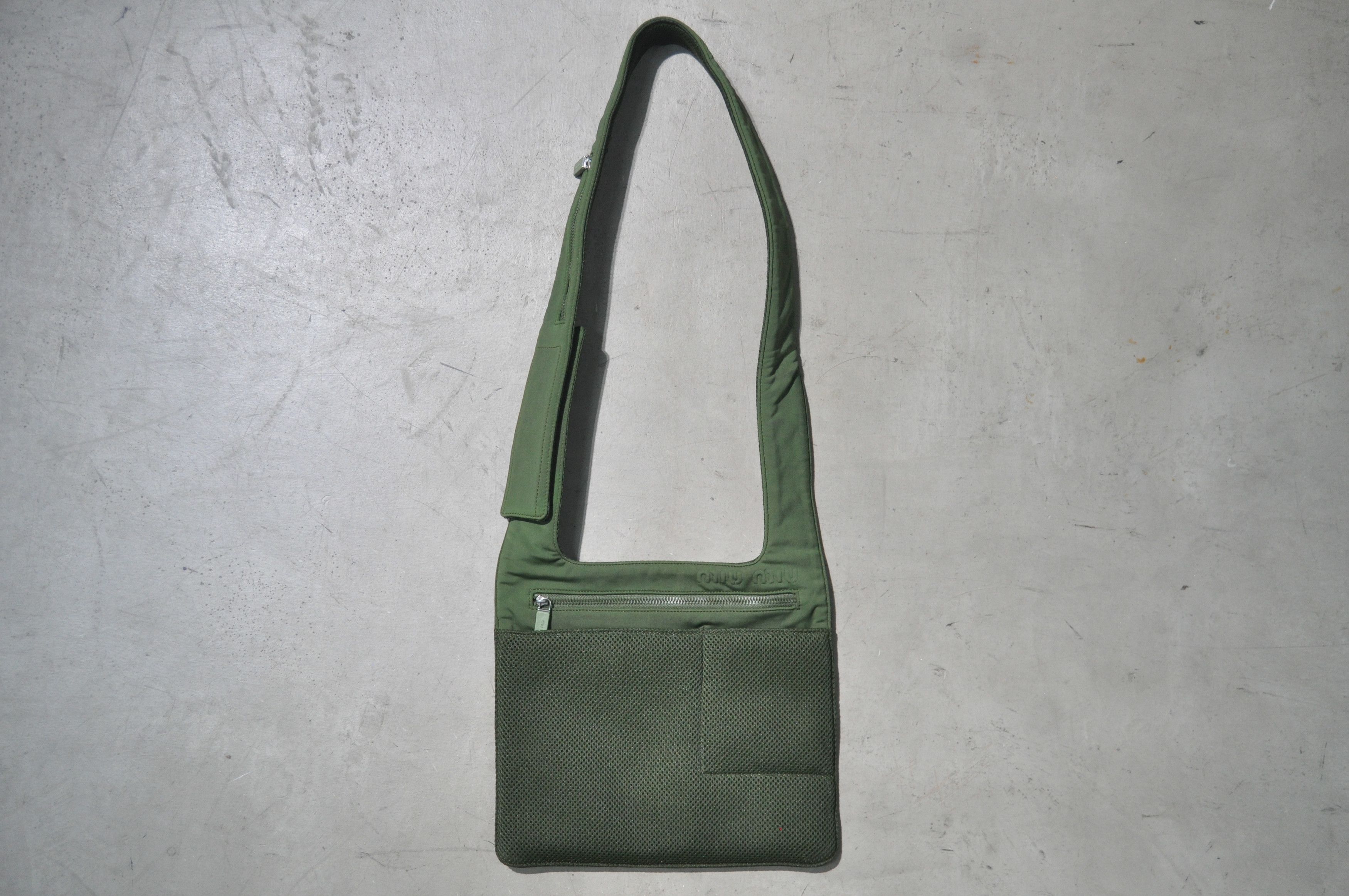 Pre-owned Miu Miu X Prada Miu Miu - S/s 99 - Neoprene Crossbody Bag In Green