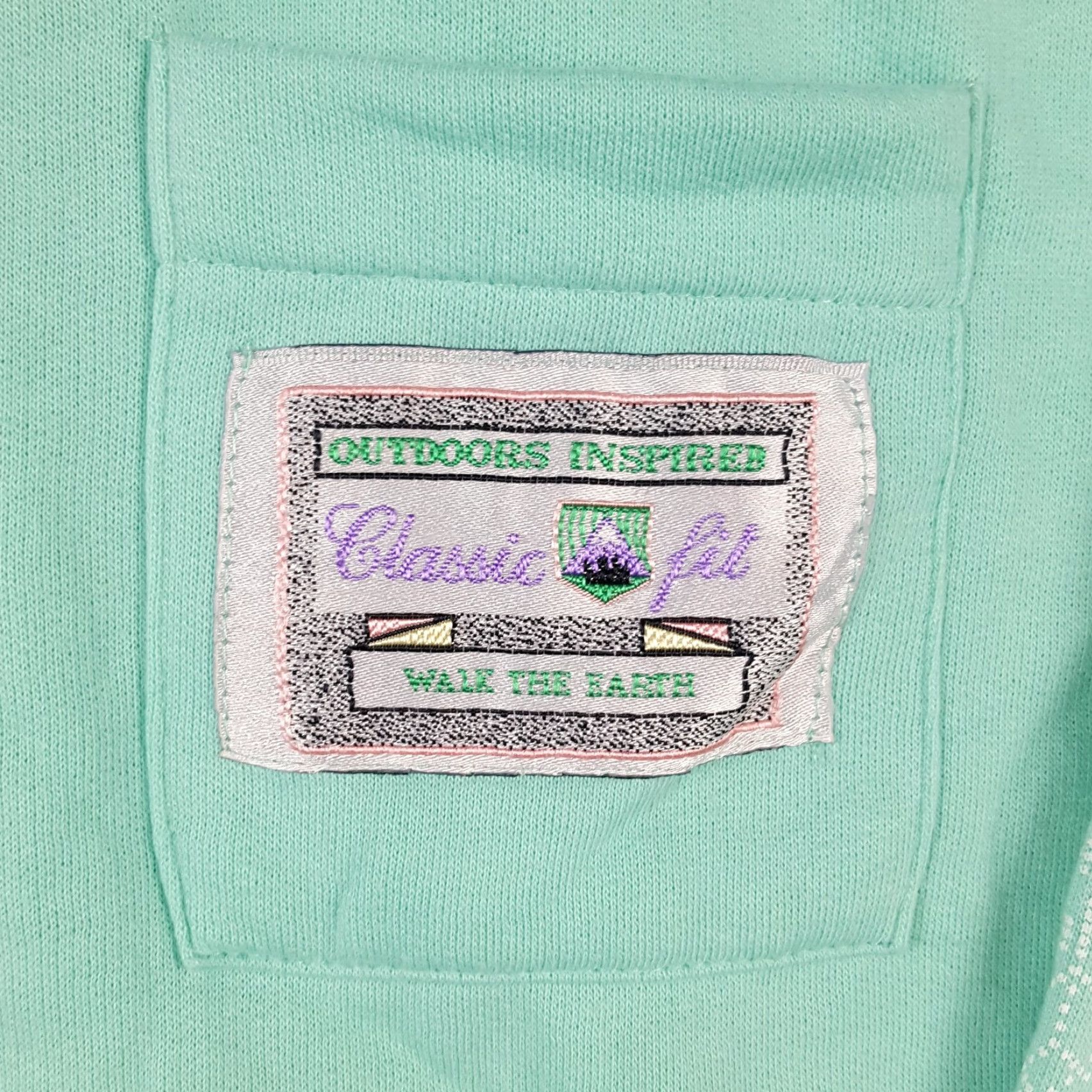 Etro Vintage 80s 1/4 Zip Seafoam Green Womens Crewneck Sweatshirt Size 12 Pullover Retro Size XL / US 12-14 / IT 48-50 - 3 Thumbnail