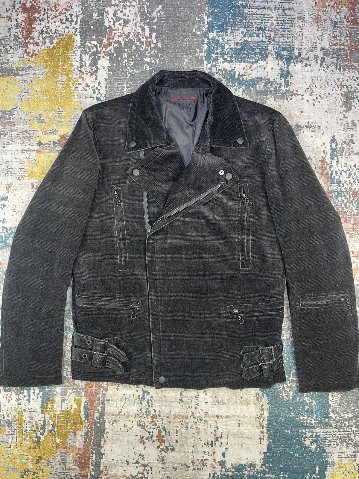 Le Grande Bleu (L.G.B.) Punk🔥Parashuto By Nakajo Checked Suede Double Collar Size US S / EU 44-46 / 1 - 1 Thumbnail