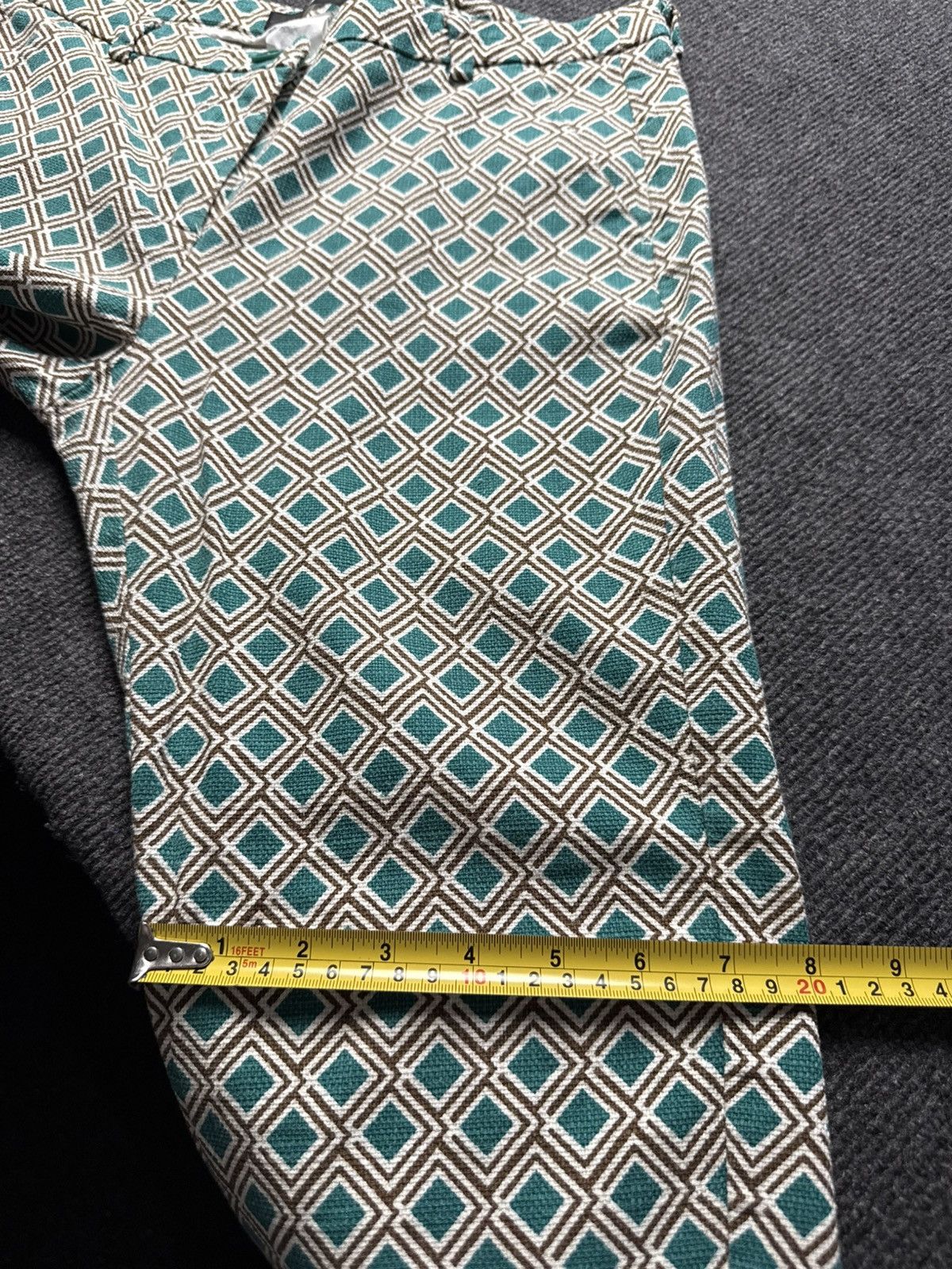Weekend Max Mara Luxury Weekend Max Mara Geometric Capri Pants W30 Designer Size 30" / US 8 / IT 44 - 24 Thumbnail