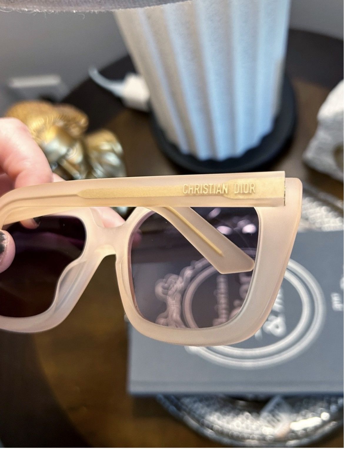 Dior Authentic DIOR DiorMidnight S1I Frosty Pink Sunglasses Size ONE SIZE - 5 Thumbnail