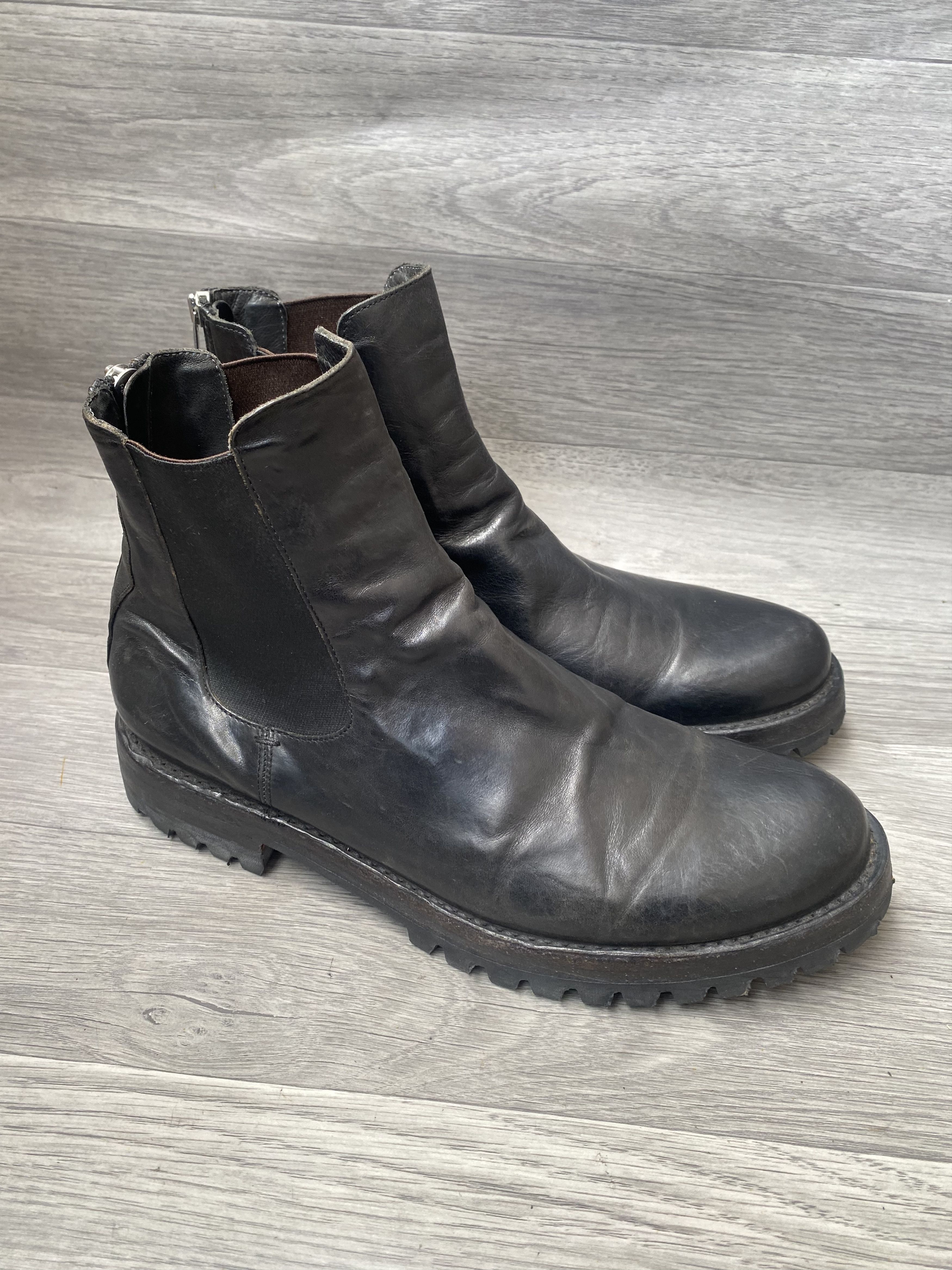 💥Officine creative x guidi style black leather boots uk 9
