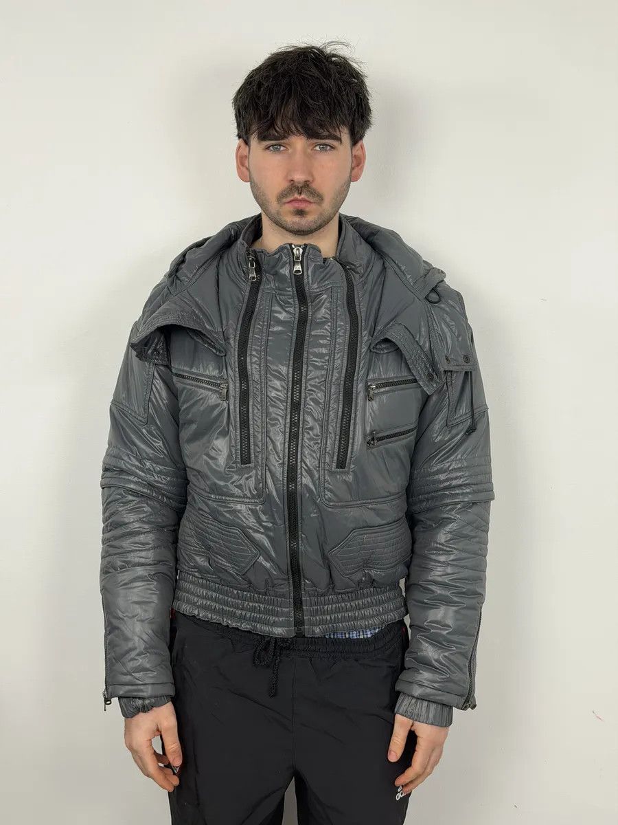 Dolce & Gabbana FW2010 Dolce & Gabbana Grey Multi Zips Astro Puffer Jacket Size US M / EU 48-50 / 2 - 4 Thumbnail