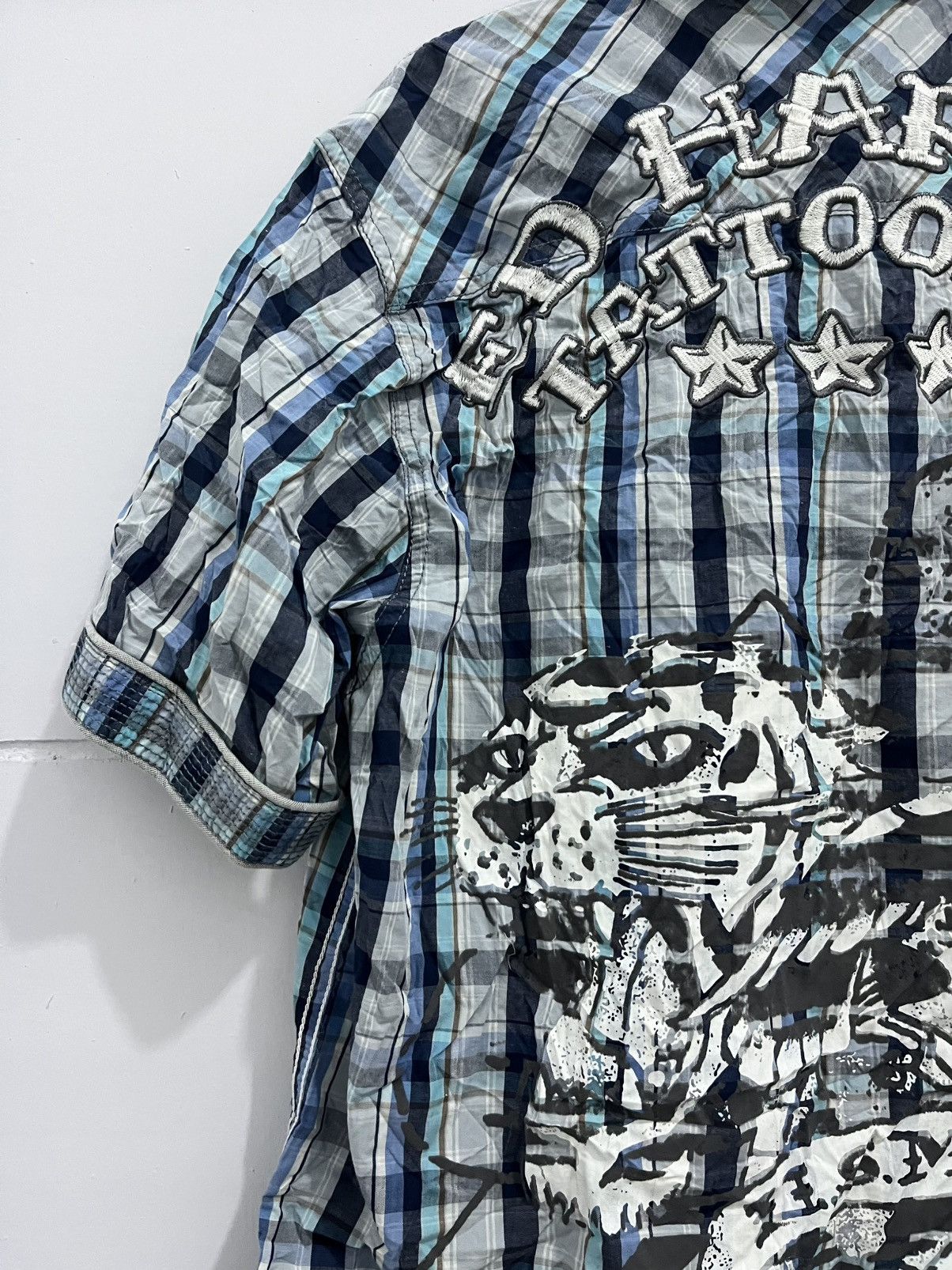 Ed Hardy Rare Ed hardy Tattoing Big Logo Shirt Size US M / EU 48-50 / 2 - 7 Thumbnail