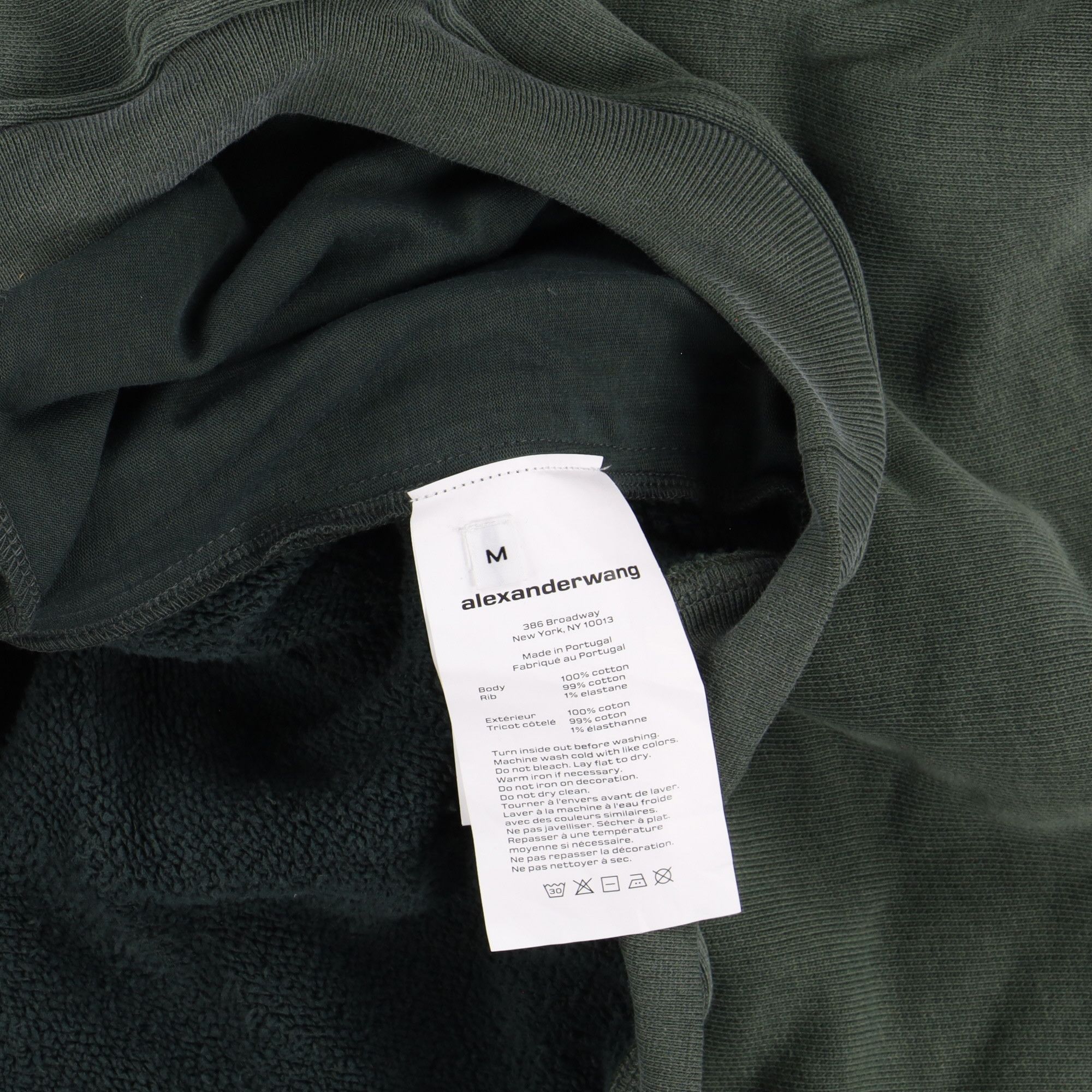 Alexander Wang Green Half Zip Glitter Logo Polo Sweatshirt Size M / US 6-8 / IT 42-44 - 9 Thumbnail