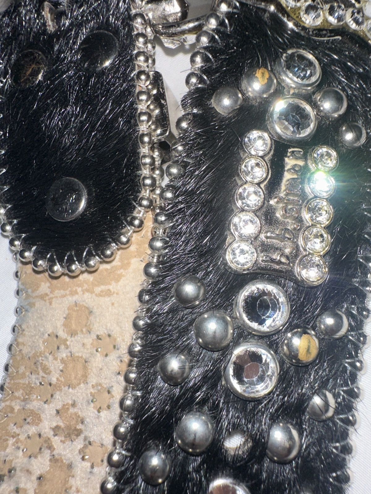 B.B. Simon B.B Simon Studded Rhinestone Belt Size 30 - 2 Thumbnail