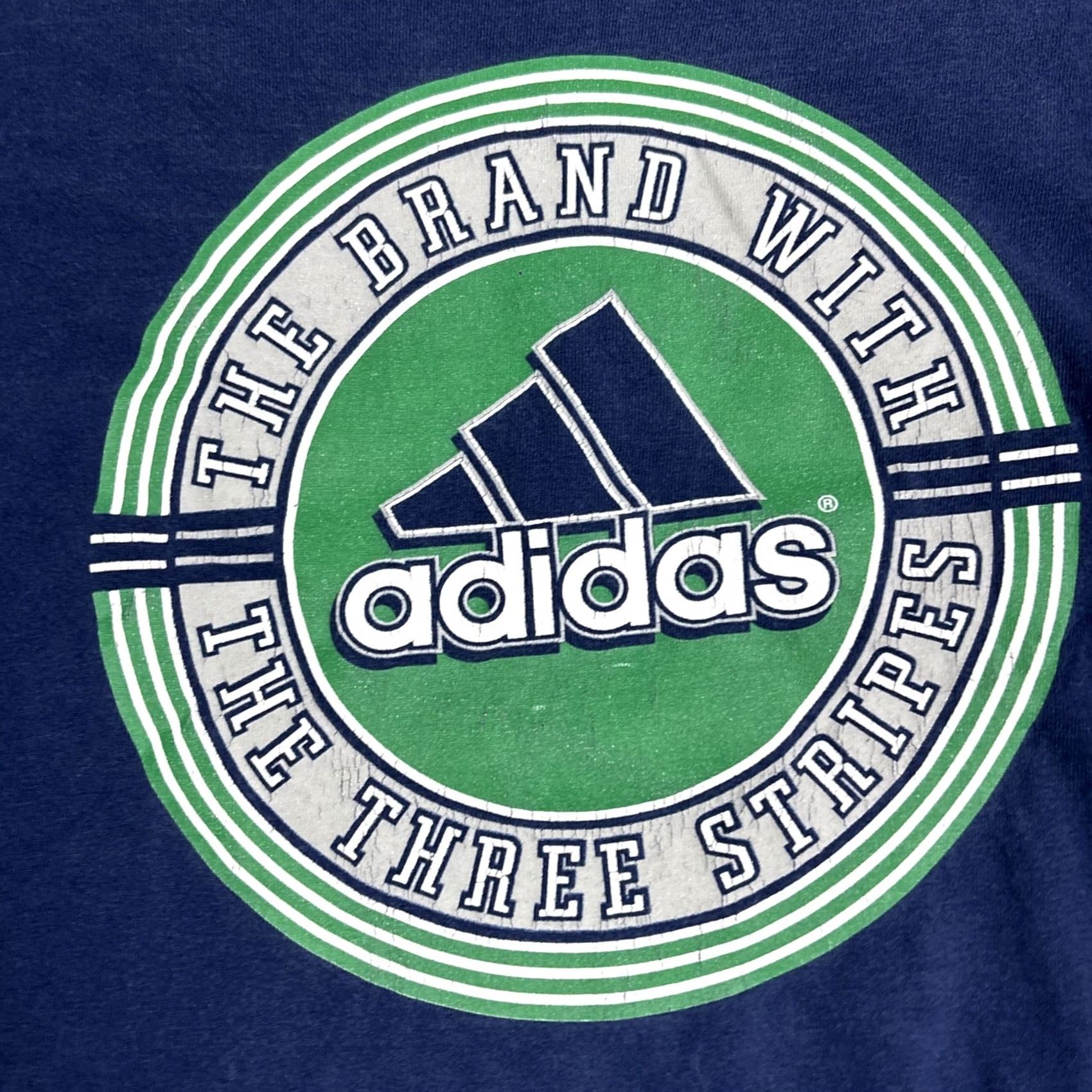 Adidas Adidas Long Sleeve T Shirt Men L Blue Center Logo Made In USA Vtg Mens Regular USA Logo Size US L / EU 52-54 / 3 - 2 Thumbnail