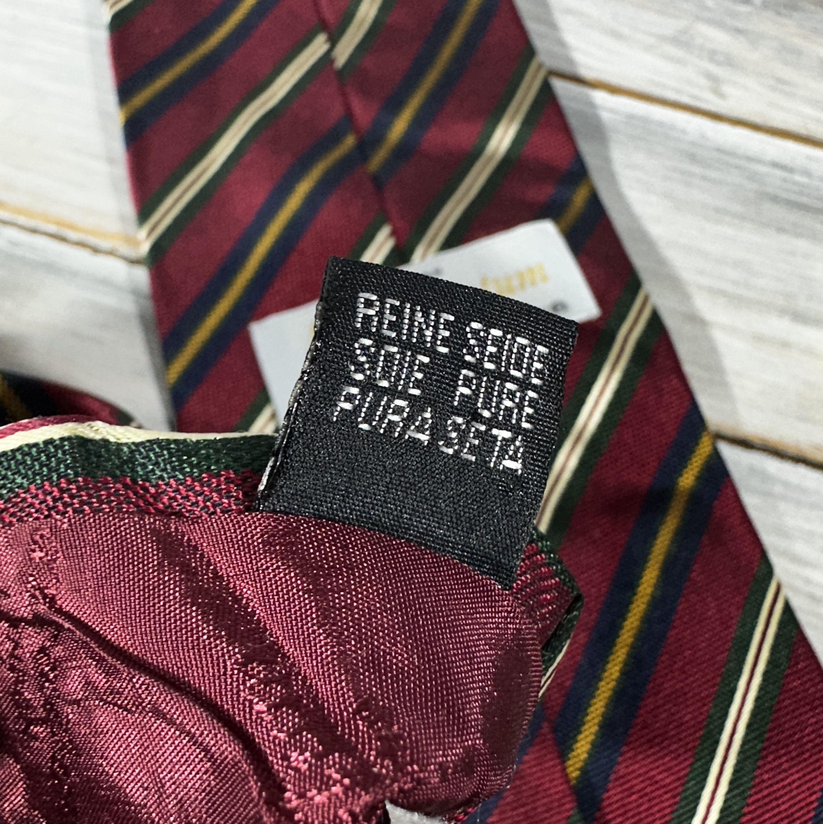 Aquascutum AQUASCUTUM Of London Made In England Silk Striped Tie Luxury Size ONE SIZE - 8 Thumbnail