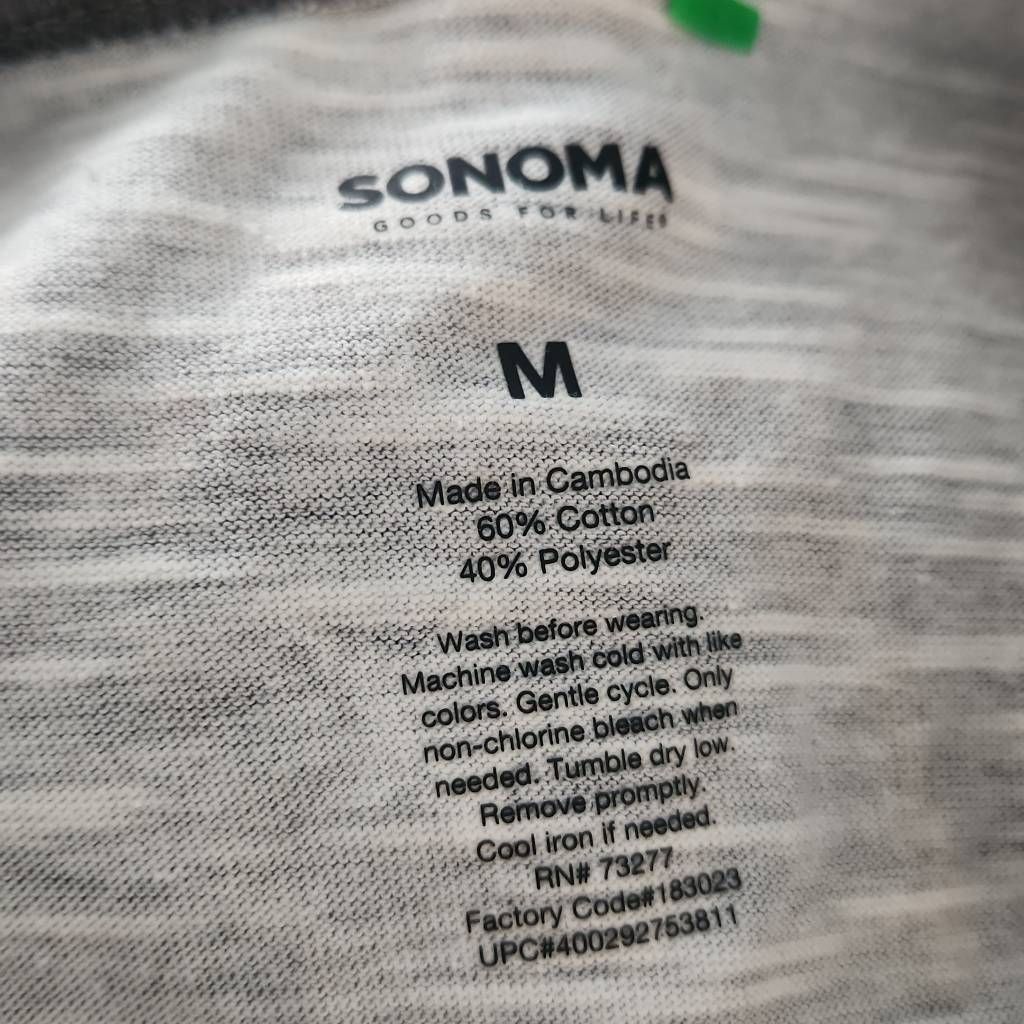 Sonoma Sonoma Women's Size Medium Gray White Star Print Tank Swing Size M / US 6-8 / IT 42-44 - 6 Thumbnail