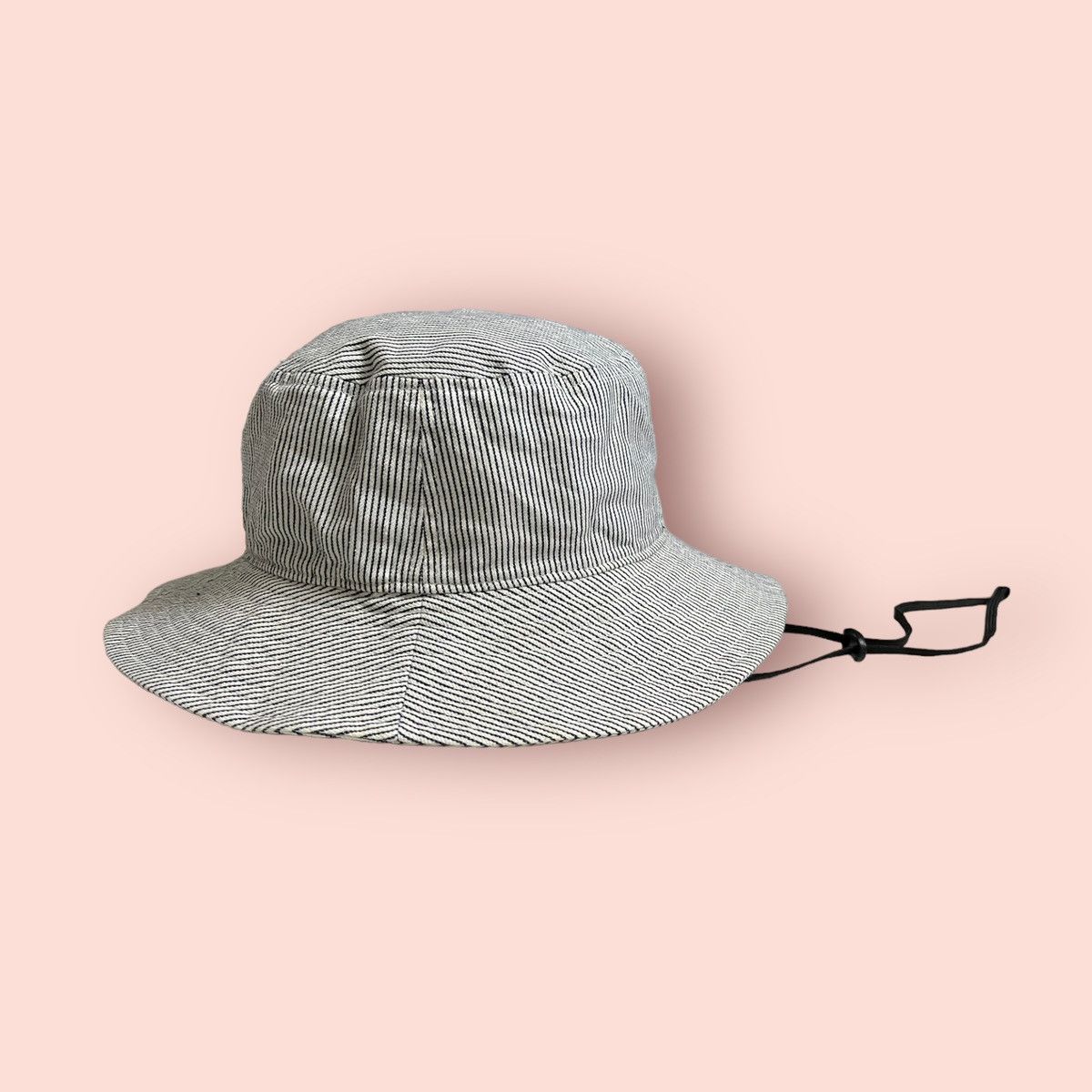 Edwin × Japanese Brand RARE VINTAGE EDWIN HICKORY STRIPED BUCKET HAT Size ONE SIZE - 15 Thumbnail