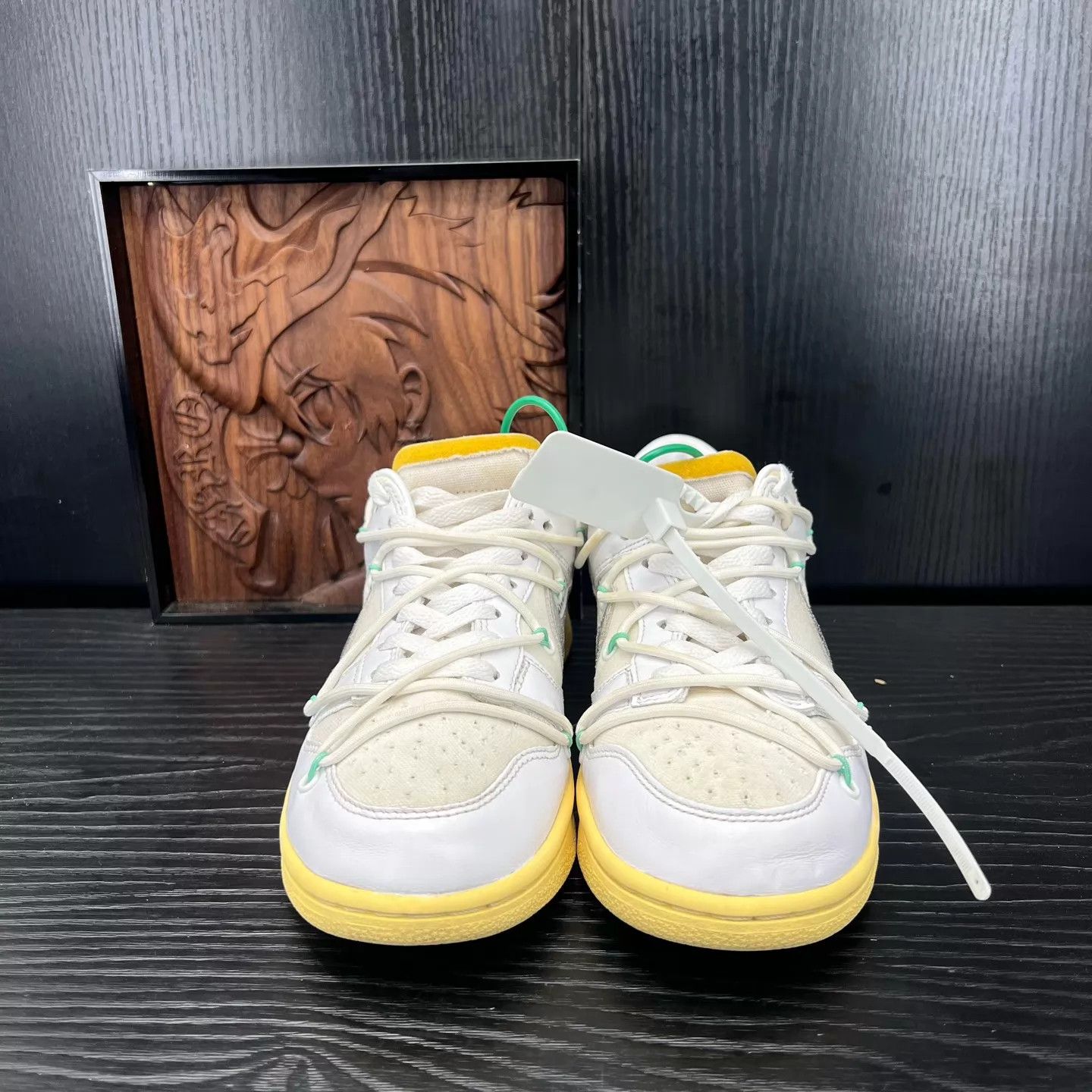 Off-White Off-White x Nike Dunk Low 'No.1' White Gum 38.5 w/box Size US 8 / IT 38 - 4 Thumbnail