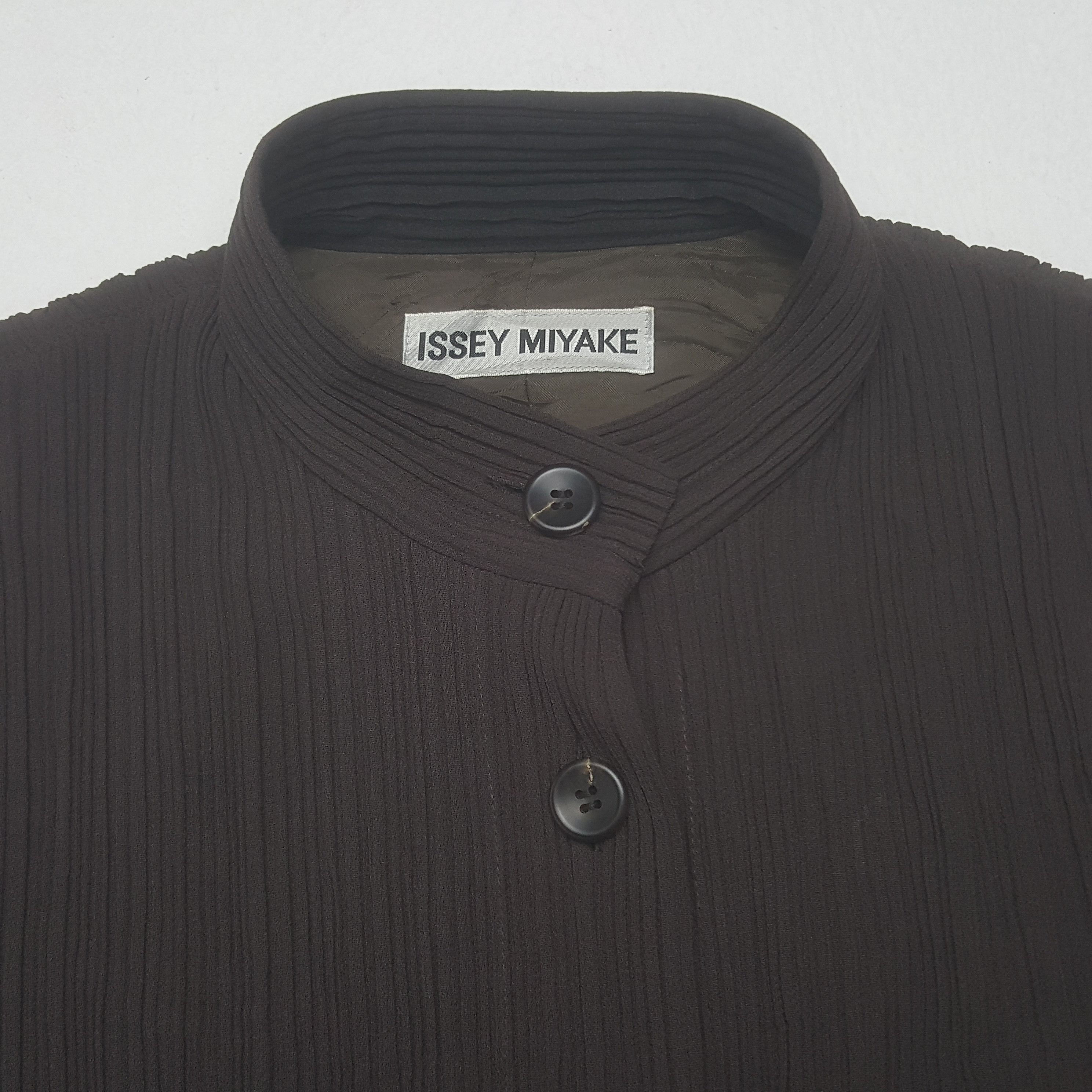 Japanese Brand × Pleats Please Issey Miyake × Vintage Vinatge Issey Miyake Japanese Designer Shirt Size S / US 4 / IT 40 - 4 Thumbnail