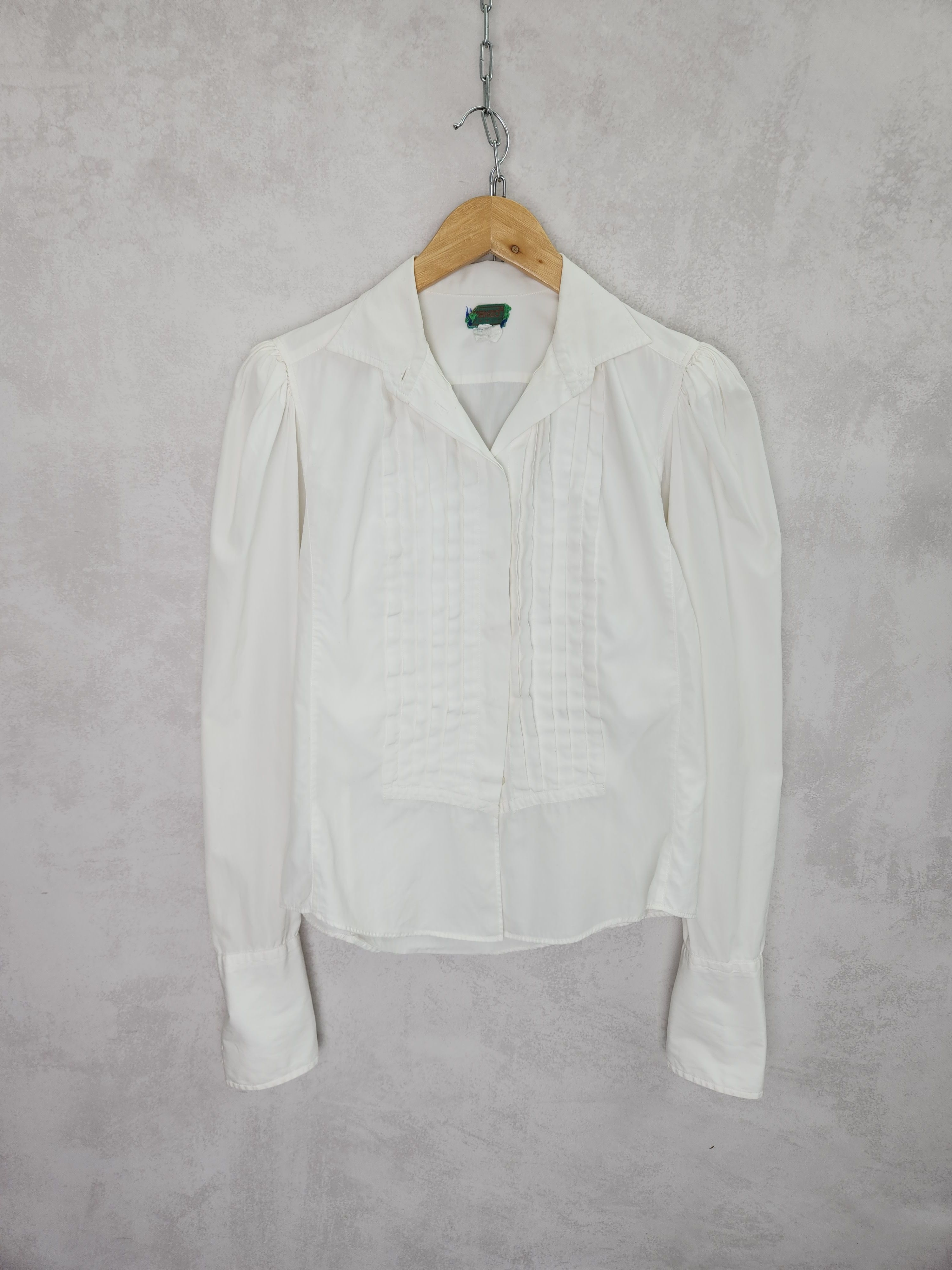 Kenzo Vintage Kenzo Jeans victorian style cotton shirt button ups Size M / US 6-8 / IT 42-44 - 1 Thumbnail