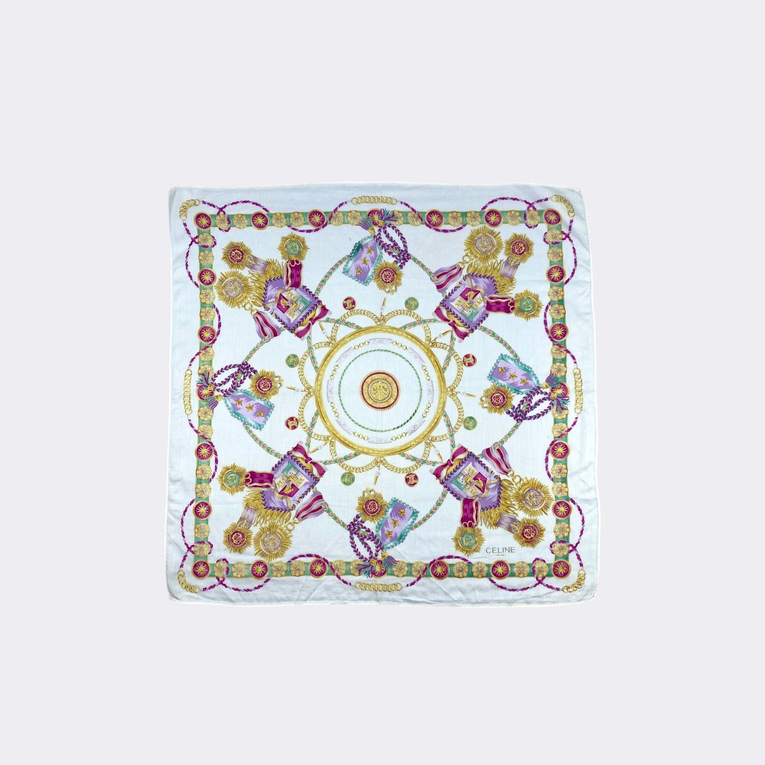 Celine × Vintage Vintage Celine Handkerchief Neckerchief Bandana H363Q Size ONE SIZE - 2 Thumbnail