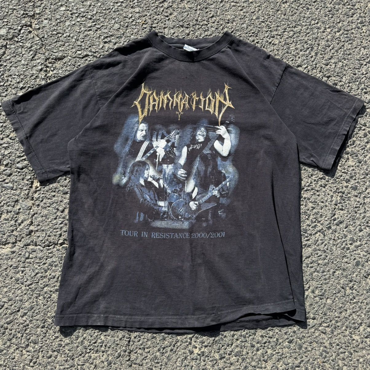 Band Tees Vintage Damnation Polish Thrashed Metal Band Tee Washed Size US L / EU 52-54 / 3 - 7 Thumbnail