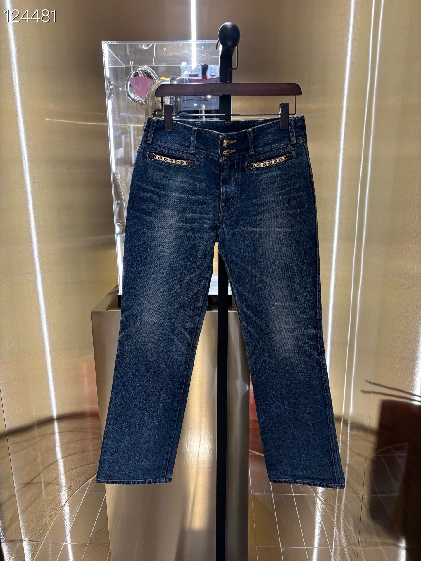 Celine Celine Distressed Blue Denim Jeans Size 28" / US 6 / IT 42 - 1 Thumbnail