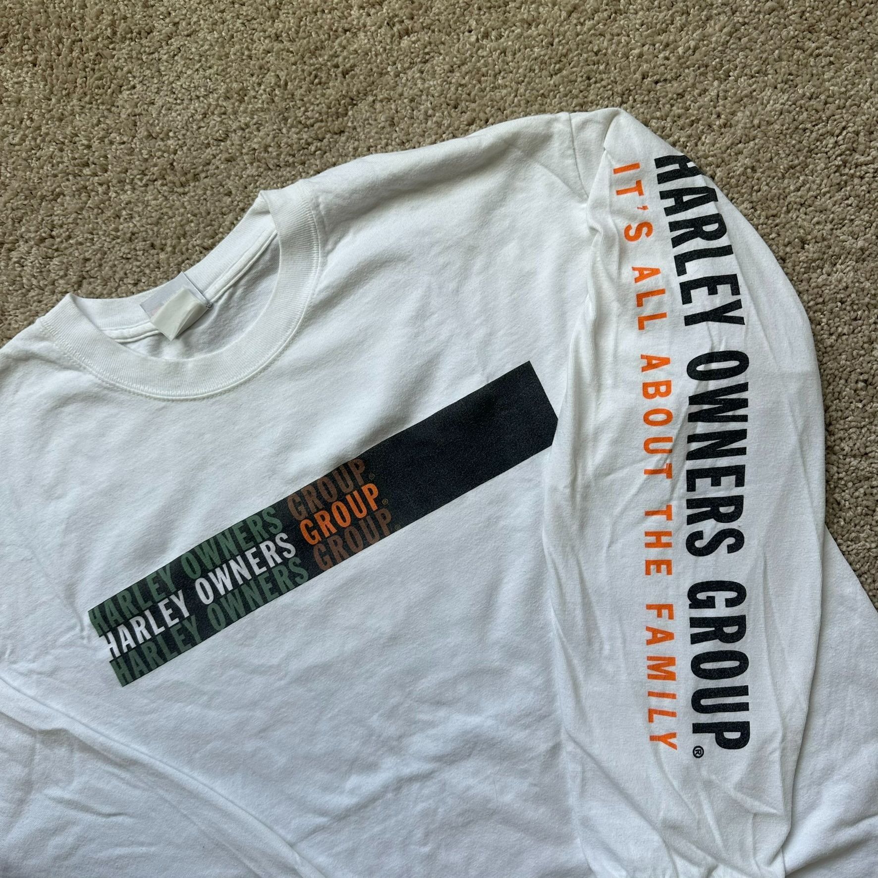 Harley Davidson Vintage Harley Owners Group T-Shirt Long Sleeve Y2K Biker Size US L / EU 52-54 / 3 - 2 Thumbnail