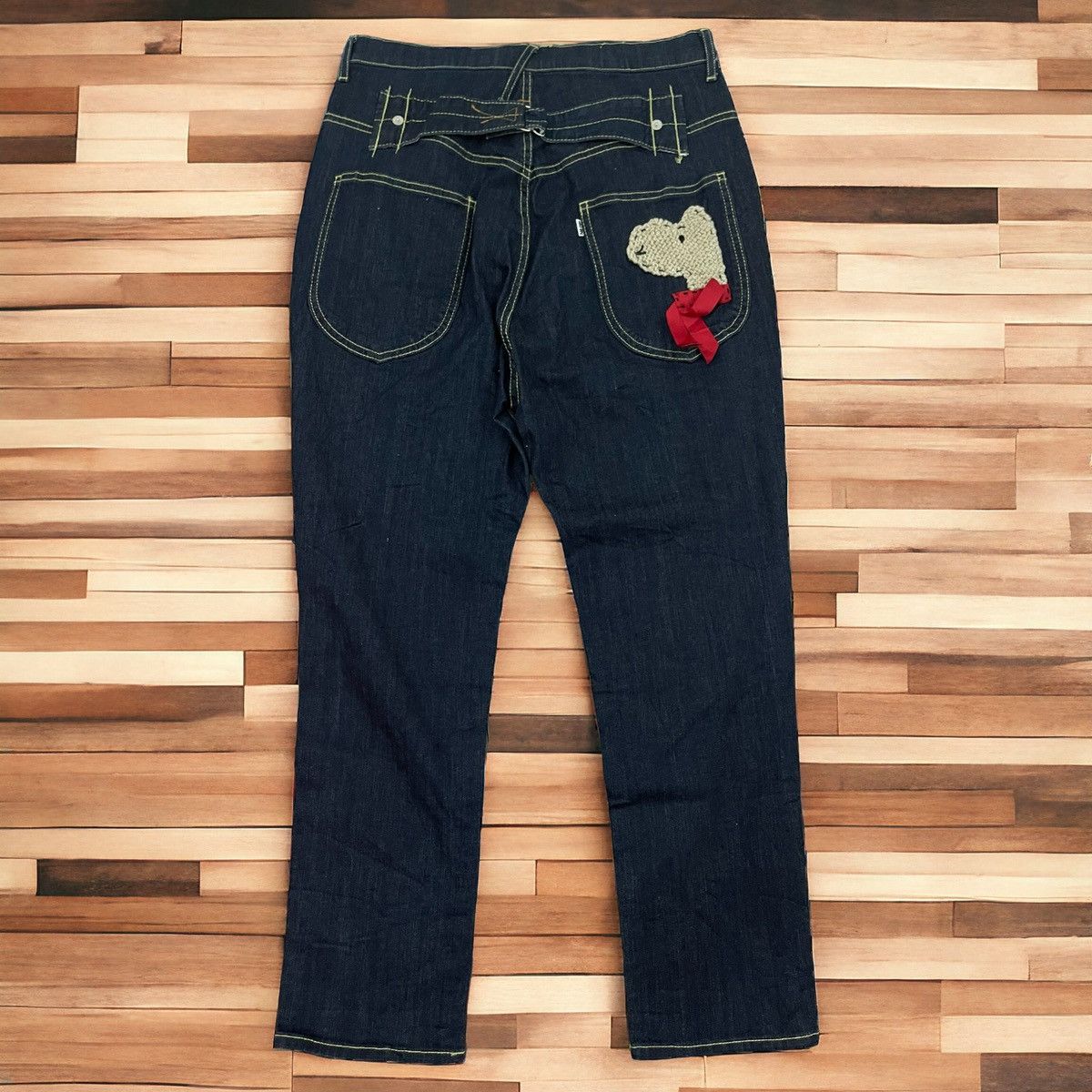Issey Miyake × Ne-Net Ne-Net by Issey Miyake Buckle Back Jeans Size US 31 - 2 Thumbnail
