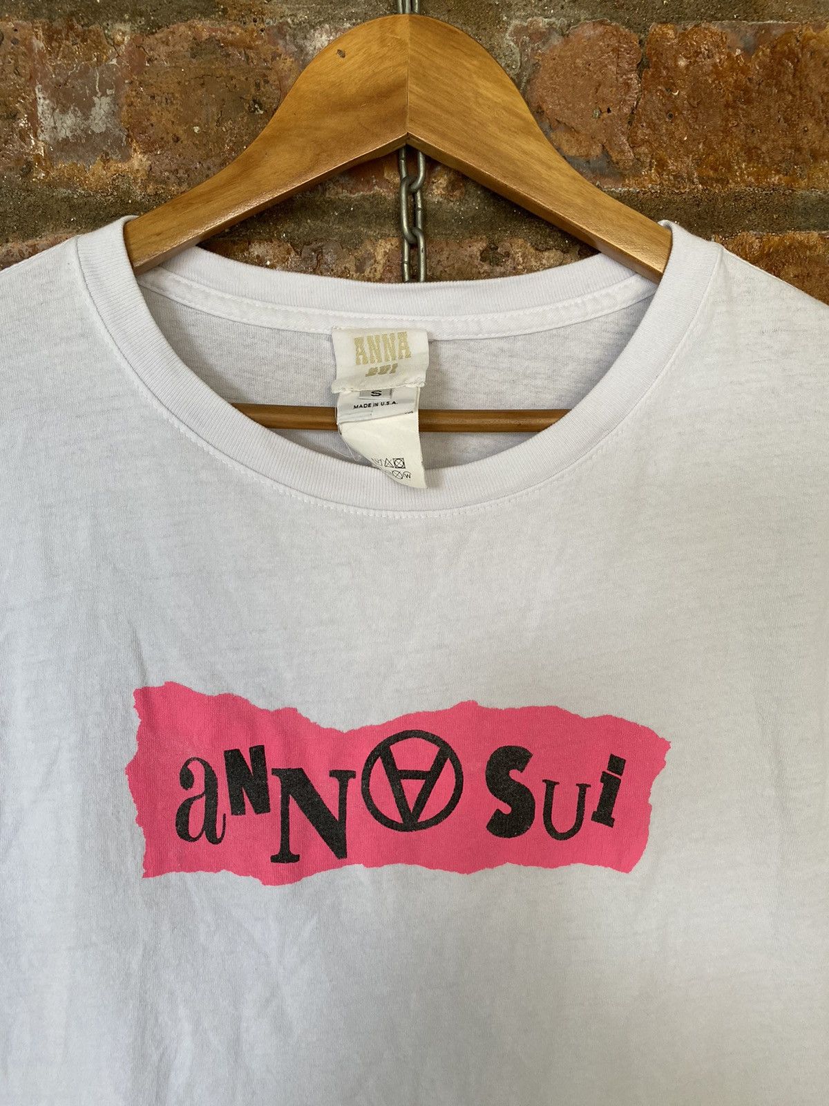 Anna Sui 1990s Anna Sui Anarchy Seditionaries logo crop tee Size S / US 4 / IT 40 - 3 Thumbnail