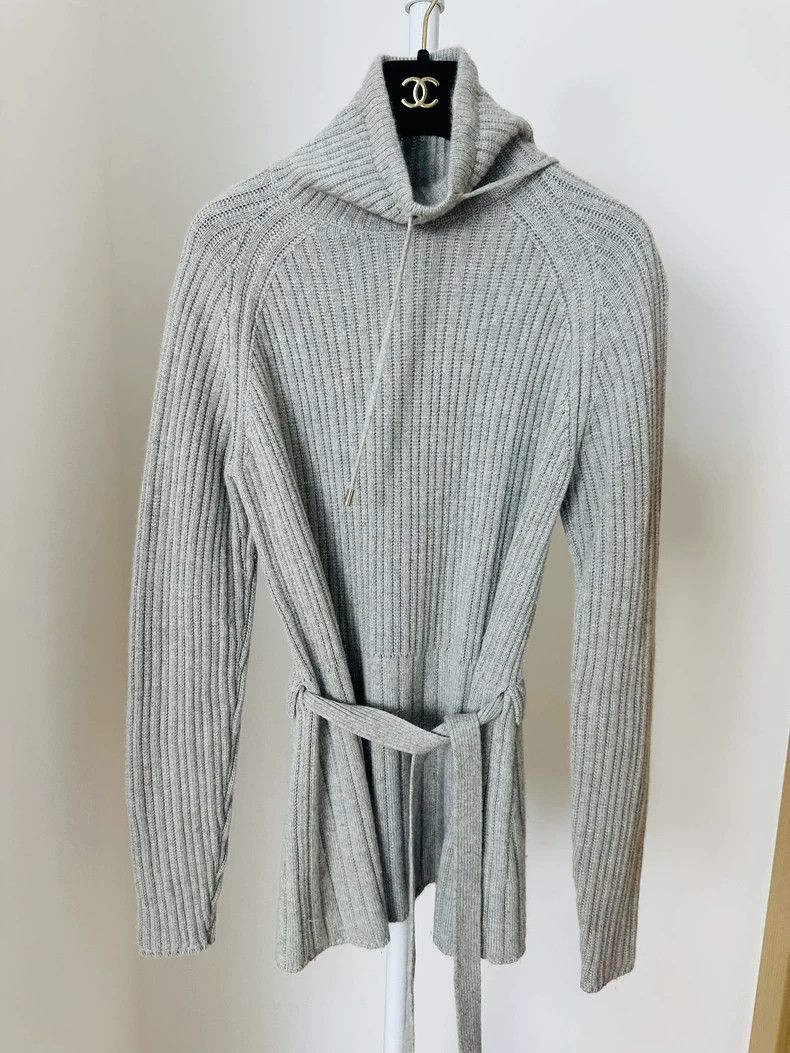 Loro Piana LORO PIANA Gray cashmere ribbon style Size XS / US 0-2 / IT 36-38 - 1 Thumbnail