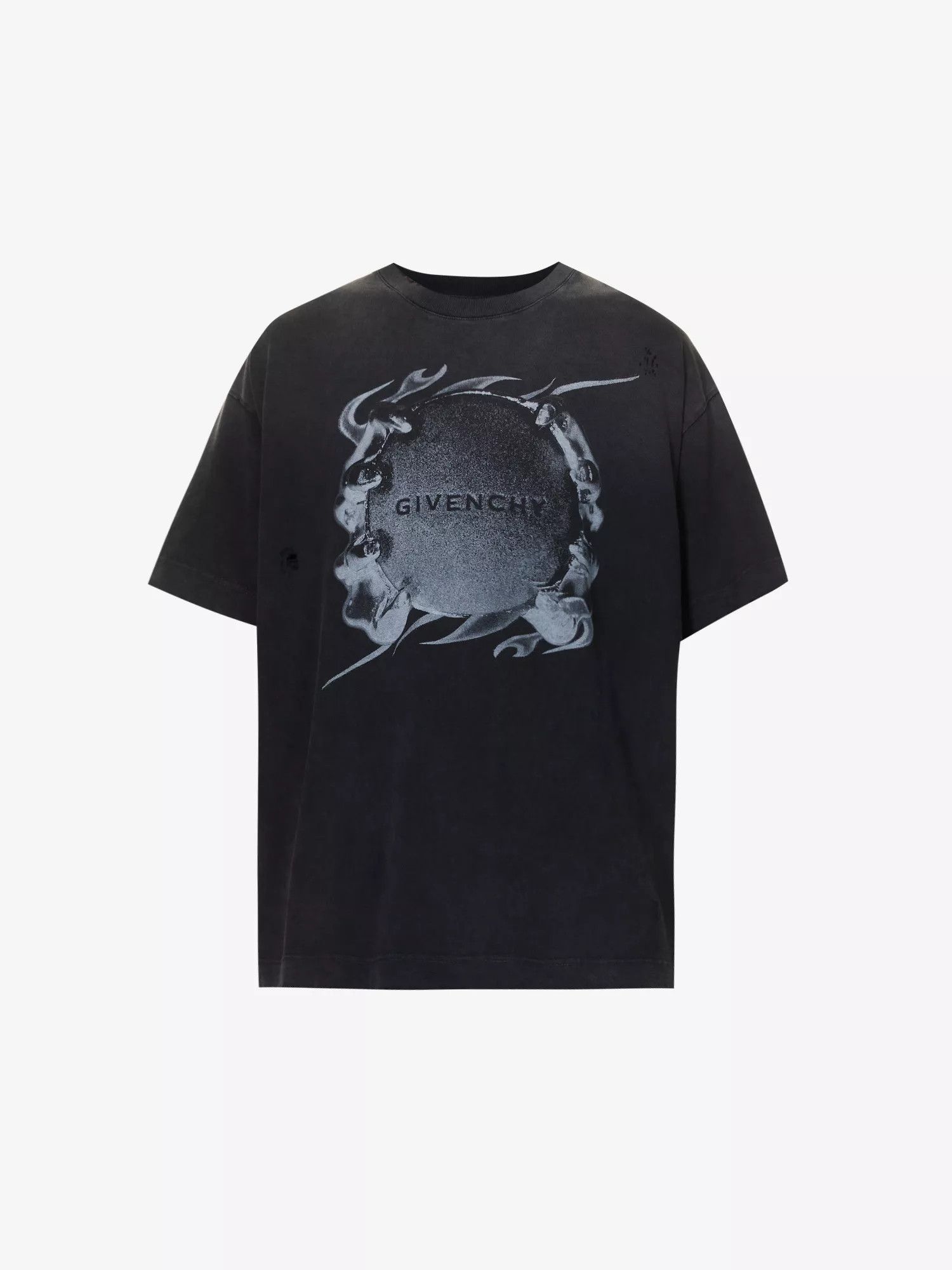 Givenchy o1srvl11e0924 Graphic-Print Faded-Cotton-Jersey T-Shirt Size US S / EU 44-46 / 1 - 1 Thumbnail