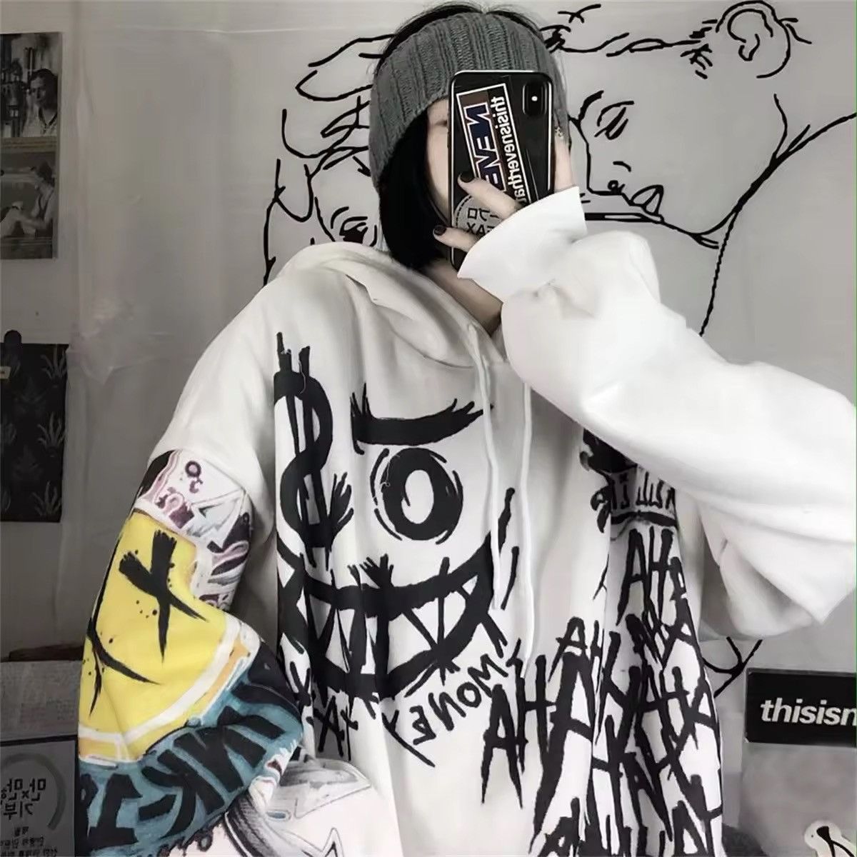 Vintage Funny Punk Hoodies Size US M / EU 48-50 / 2 - 2 Thumbnail