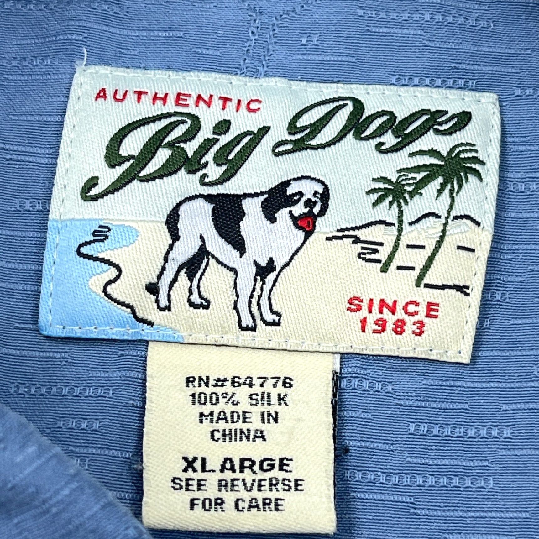 Big Dogs Big Dogs Shirt Men XL Blue Silk Button Up Camp Hawaiian Martini Drink Print Size US XL / EU 56 / 4 - 3 Thumbnail