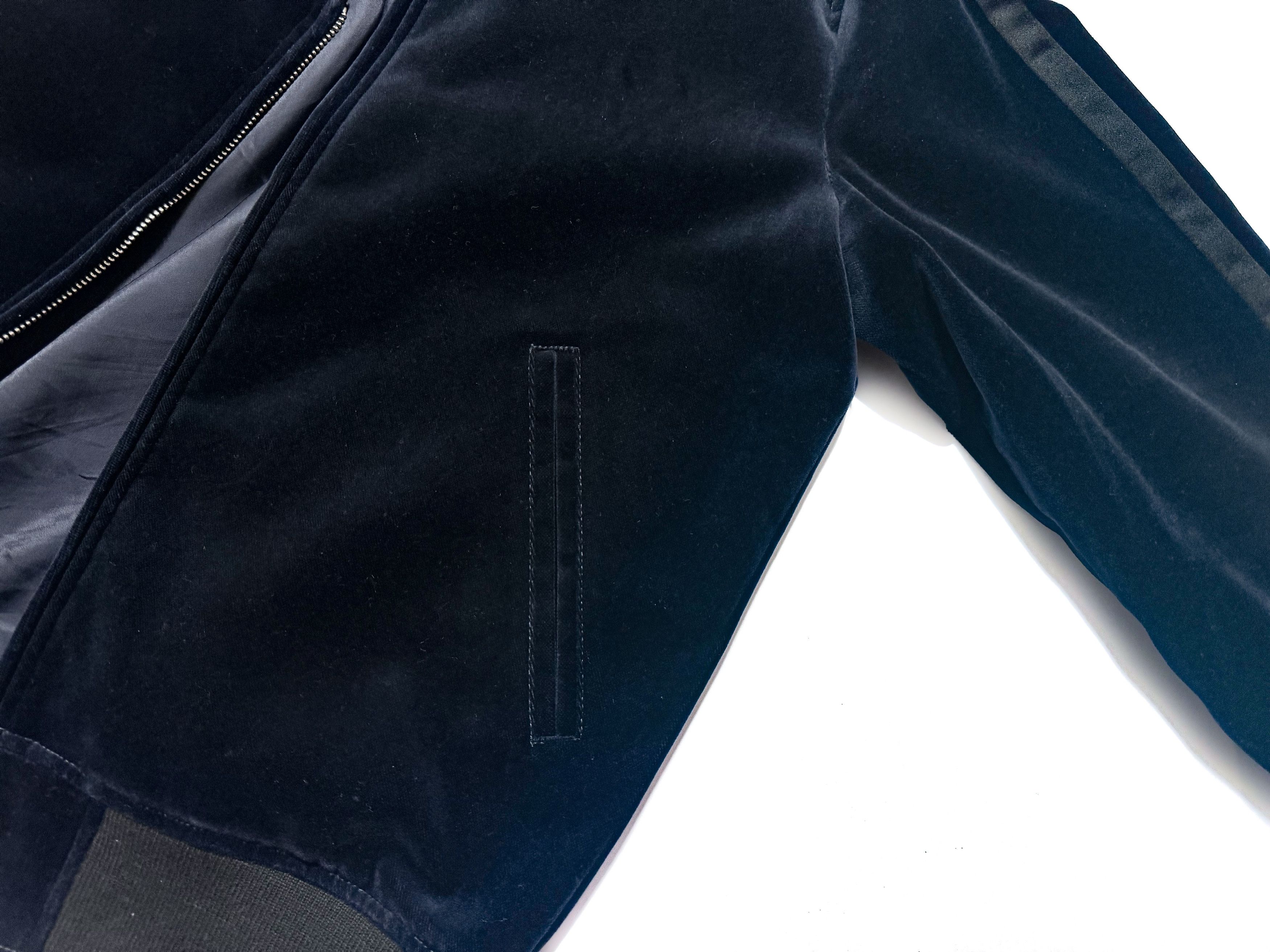J.Crew NWOT J.Crew Ludlow Navy Velvet Bomber with Tuxedo Stripes Size US S / EU 44-46 / 1 - 4 Thumbnail