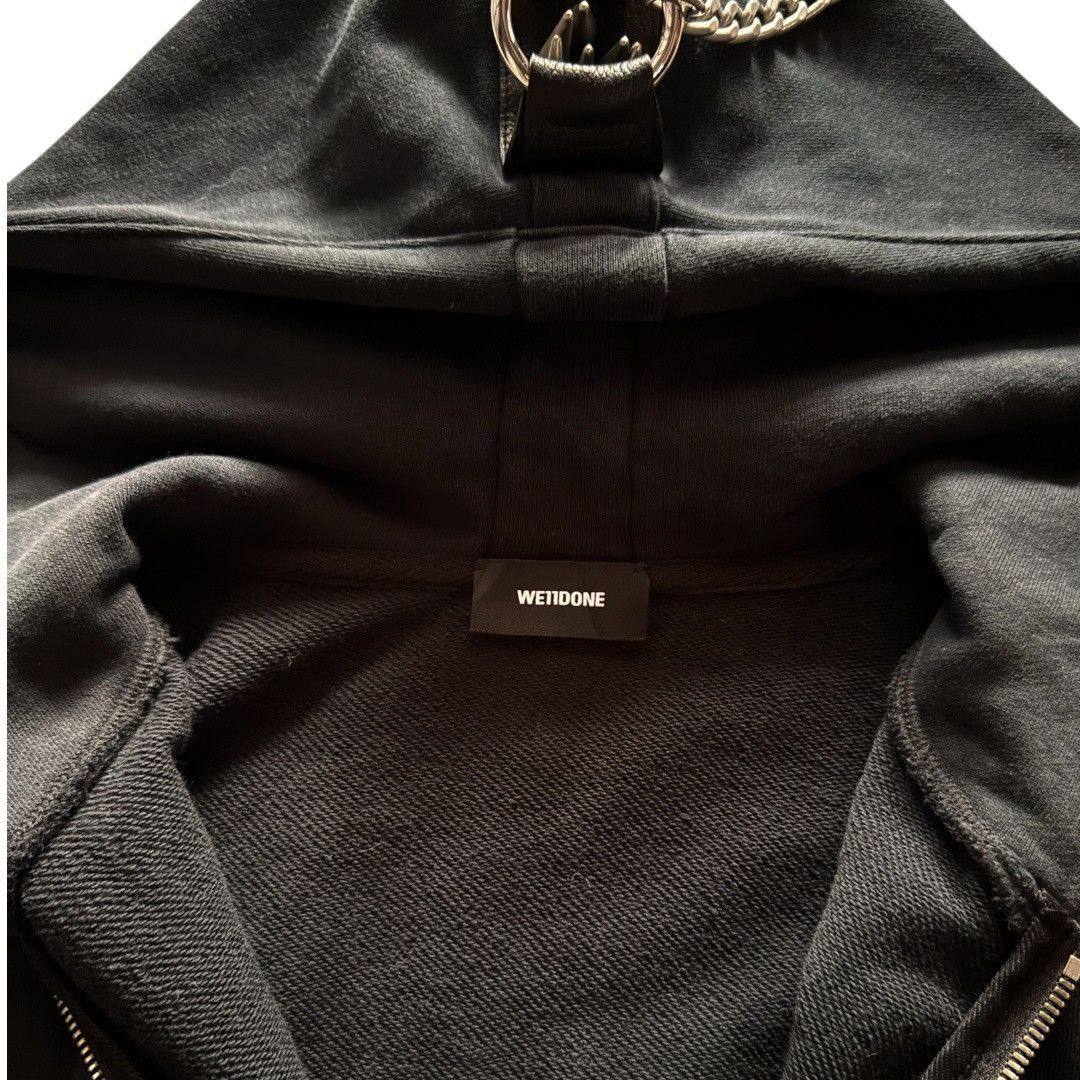 WE11DONE We11done Metal Mohawk Spike Black Zip-Up Hoodie Size US L / EU 52-54 / 3 - 4 Thumbnail