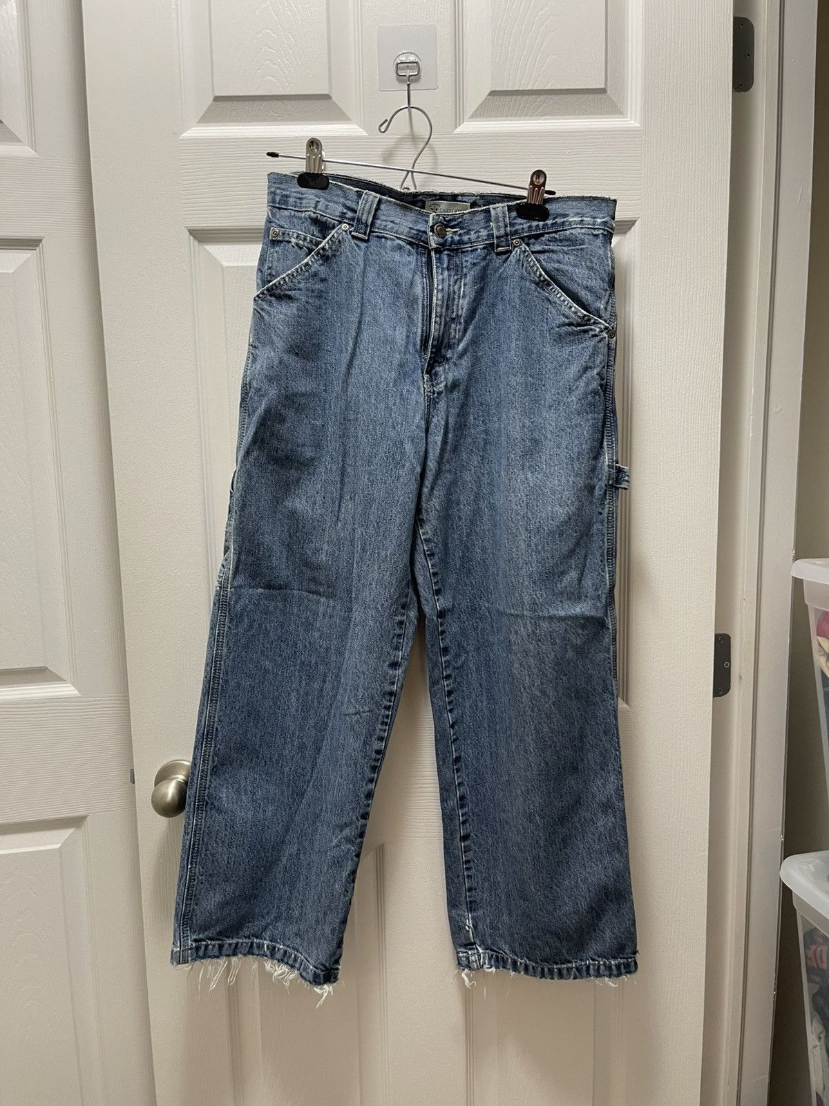 Carhartt × Vintage Carpenter Vintage Painter Workwear Distressed Denim Jeans Size US 31 - 1 Thumbnail