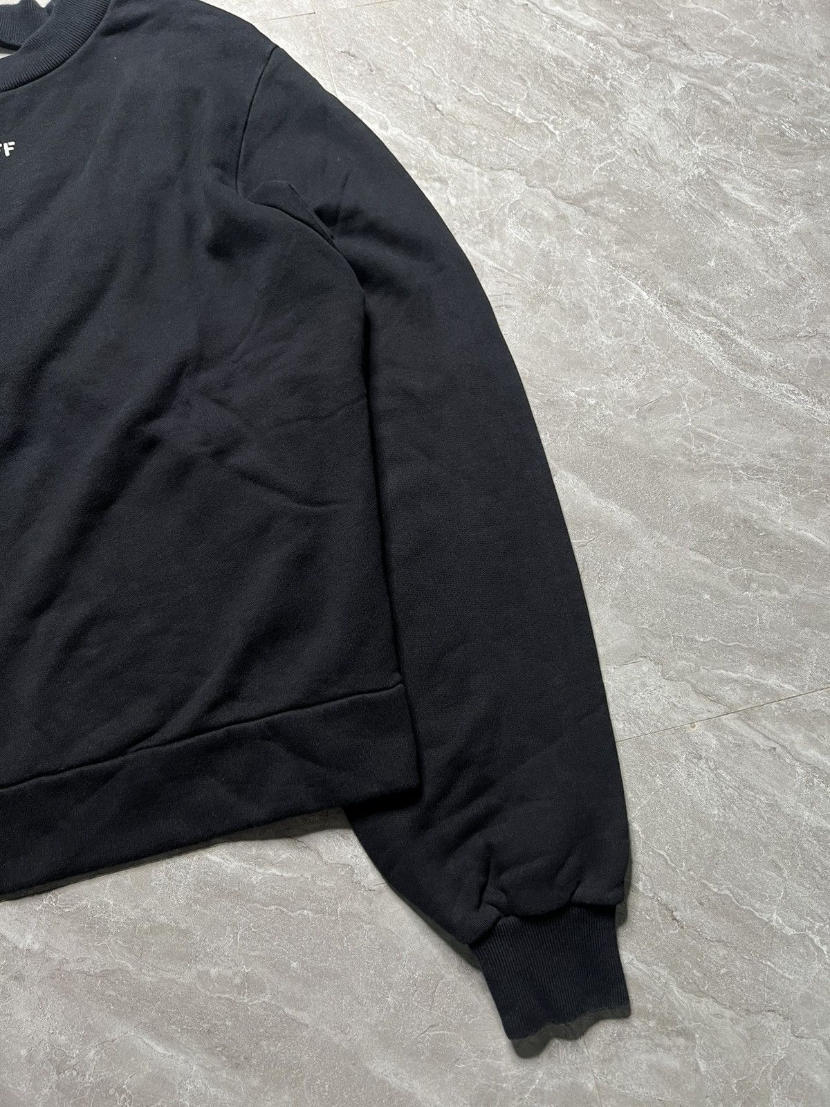 Off-White Off-White Chest print Oversized Backless Sweatshirr Size XS / US 0-2 / IT 36-38 - 4 Thumbnail