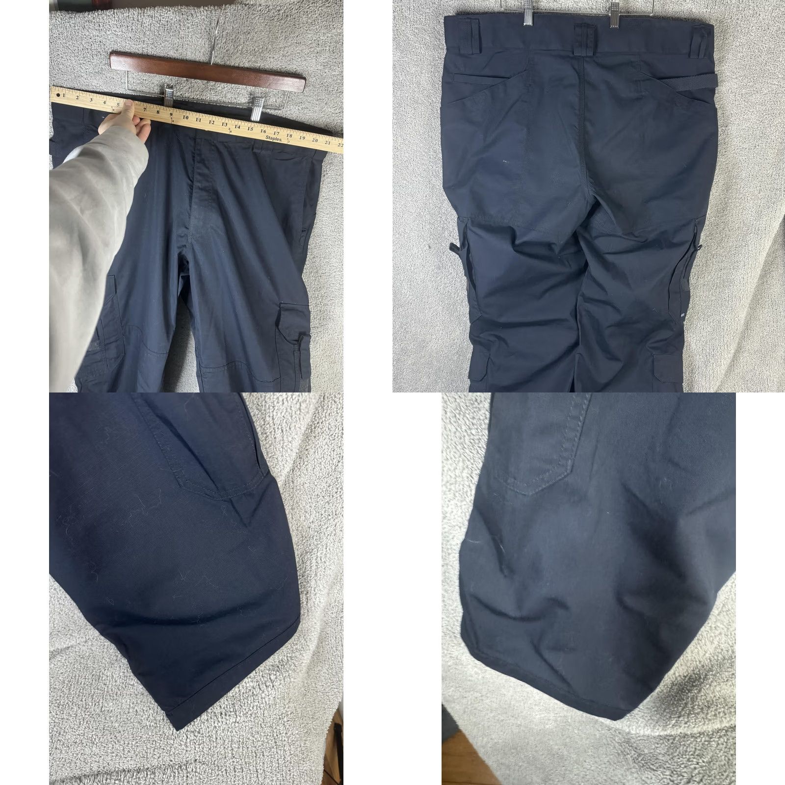 Vintage 5.11 Tactical Pants Mens 44x32 Navy Blue Cargo Ripstop Workwear Outdoor Utility Pants Mens 44 Blue Size US 44 / EU 60 - 9 Thumbnail
