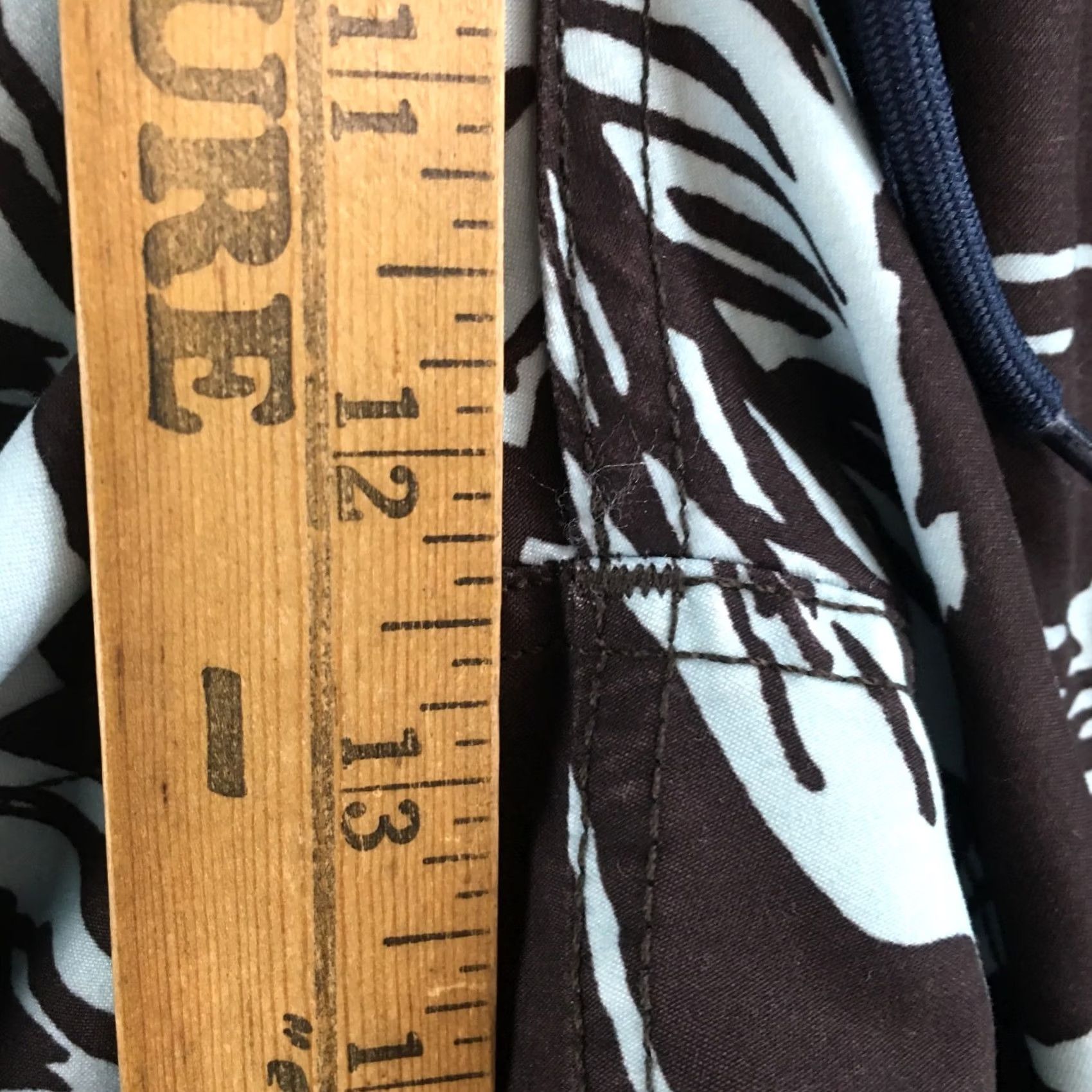 Nautica Nautica Shorts Mens M Brown Mint Tropical Swim Board Shorts Drawstring Elastic Mens Size US 31 - 6 Thumbnail